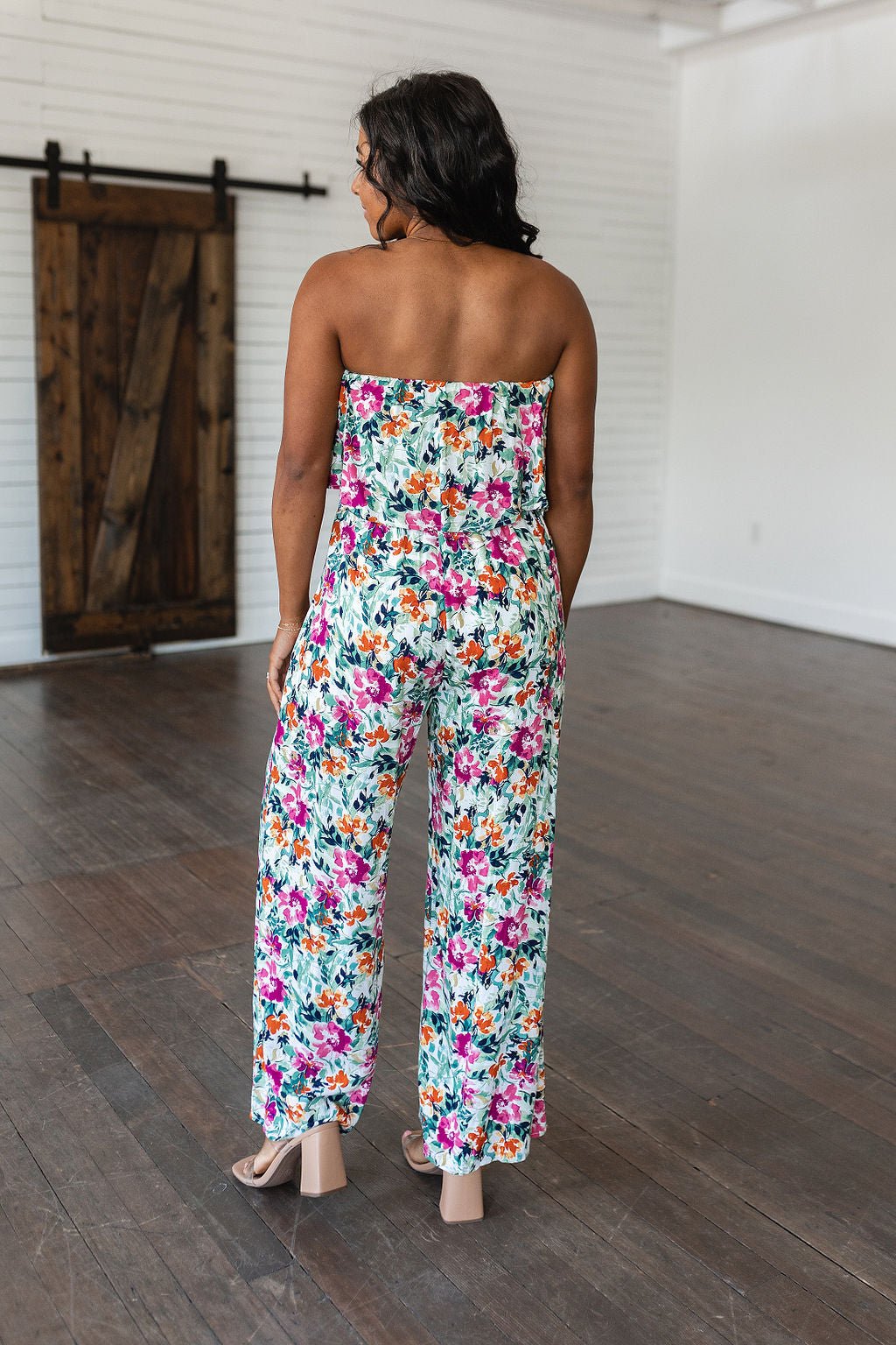 Life of the Party Floral Jumpsuit in Green - Loving God