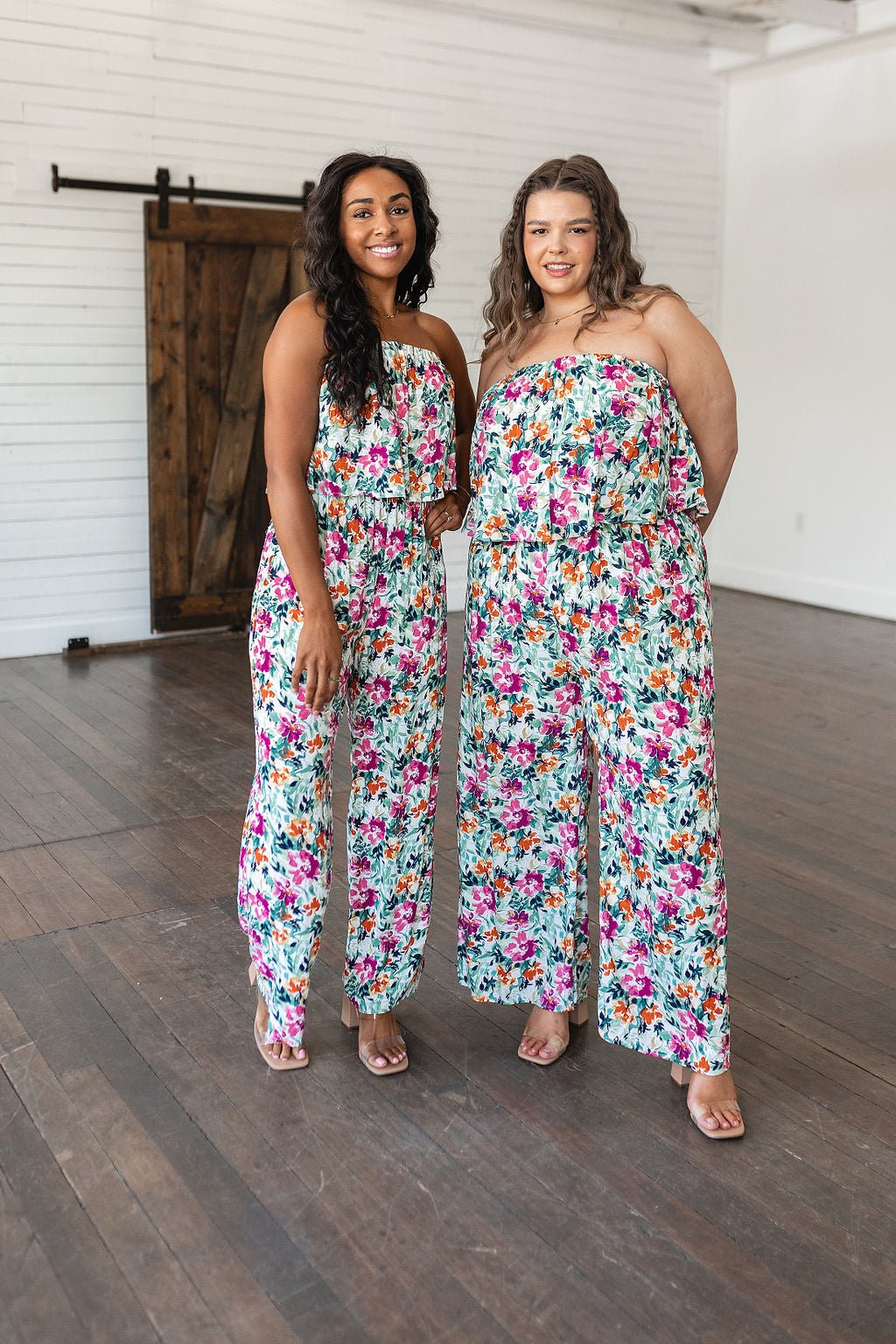 Life of the Party Floral Jumpsuit in Green - Loving God