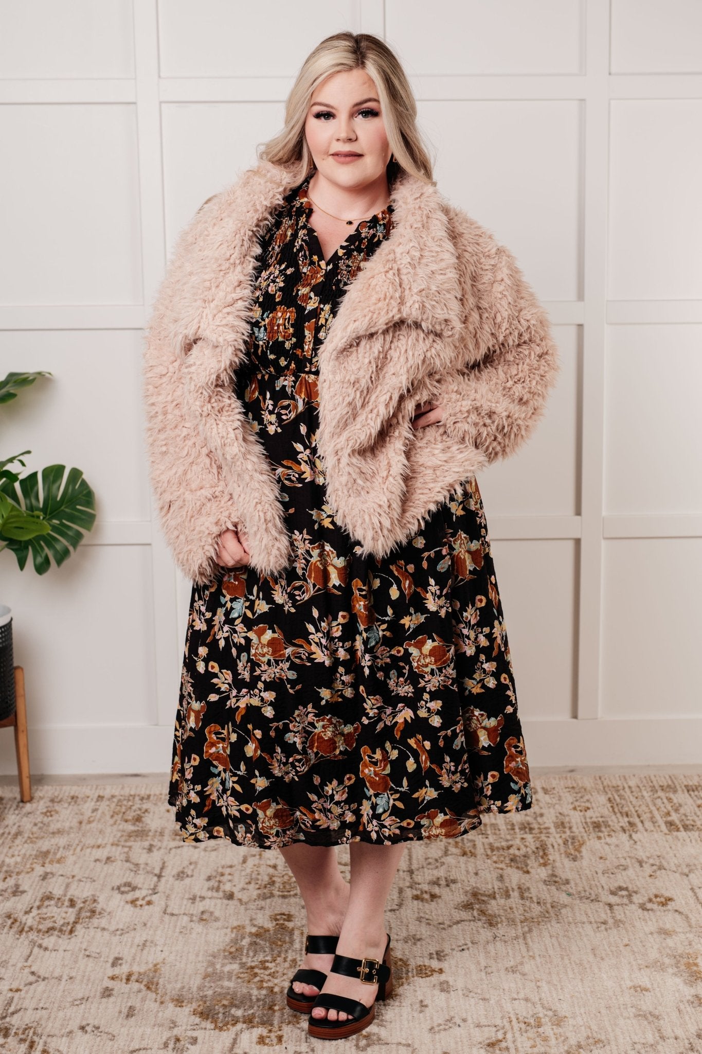 Look My Way Smocked Bodice Button Down Dress - Loving God