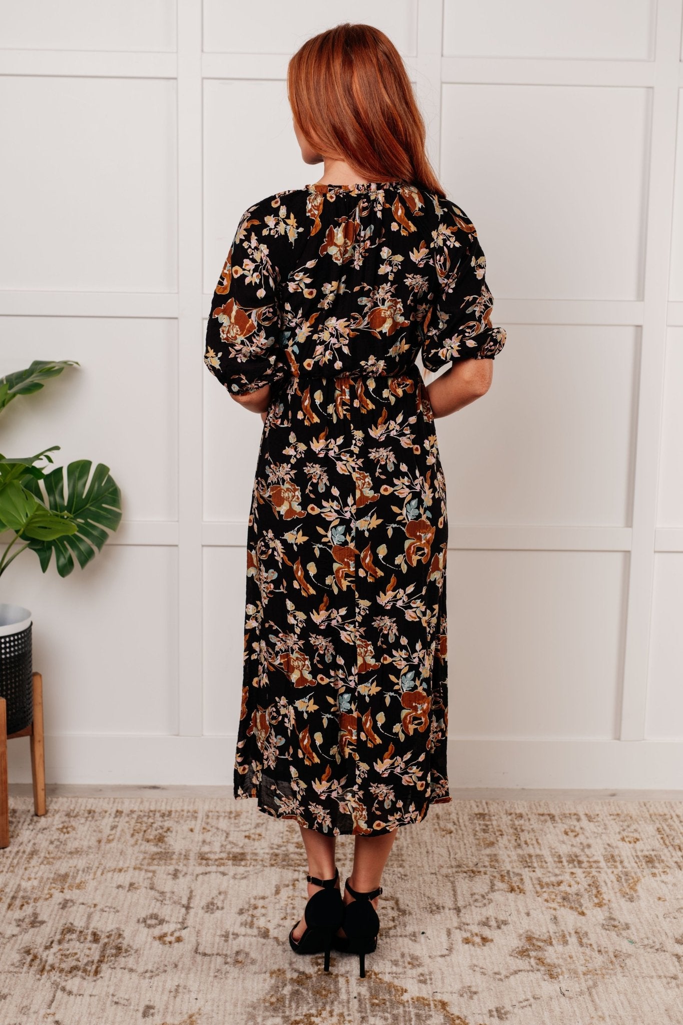 Look My Way Smocked Bodice Button Down Dress - Loving God