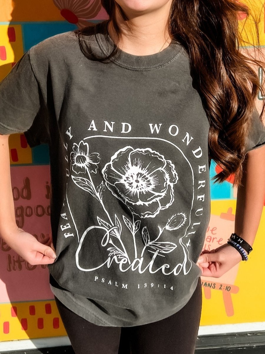 Loving God | Fearfully and Wonderfully Created Psalm 139 Graphic Tee - Loving God