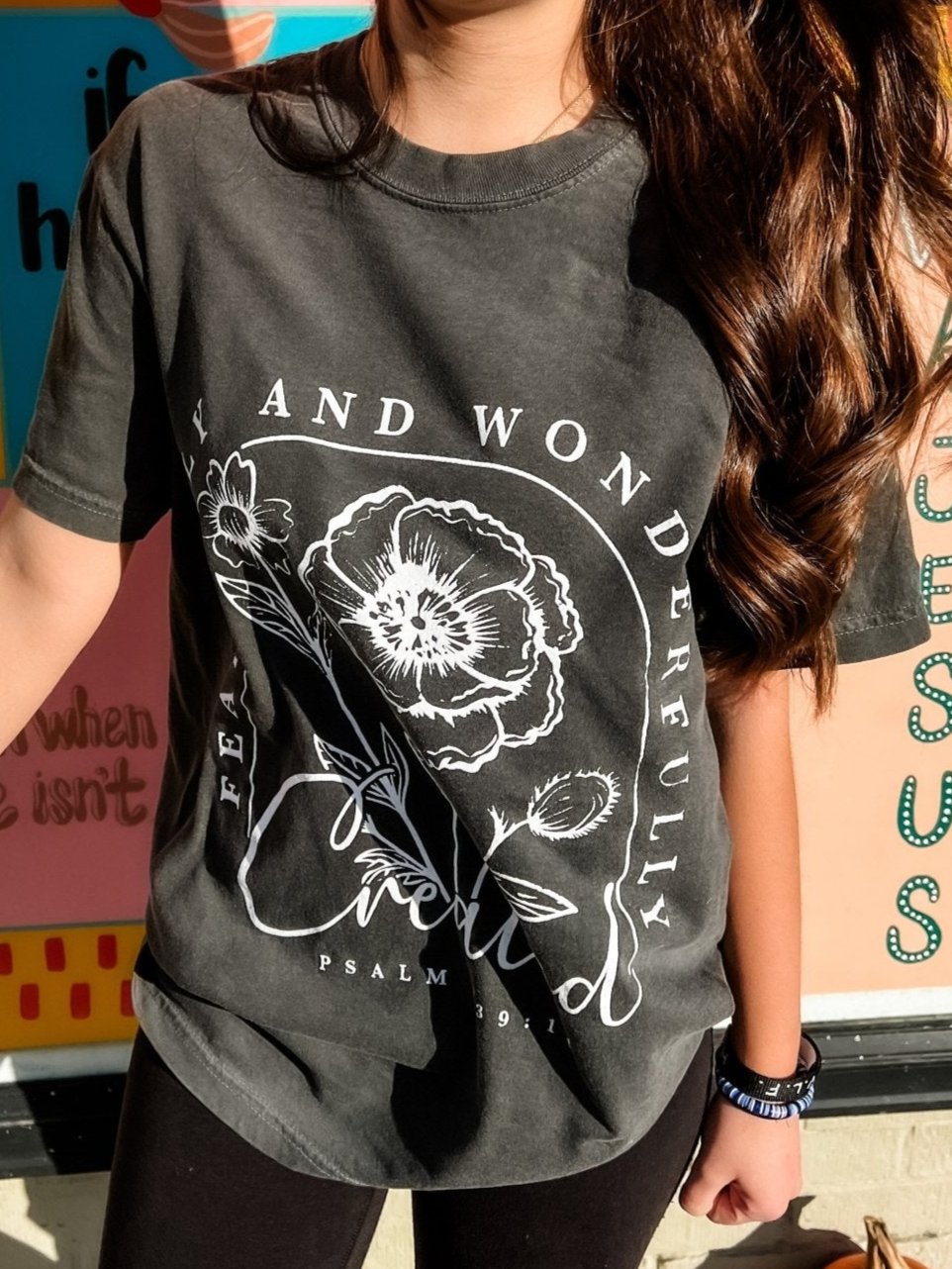 Loving God | Fearfully and Wonderfully Created Psalm 139 Graphic Tee - Loving God