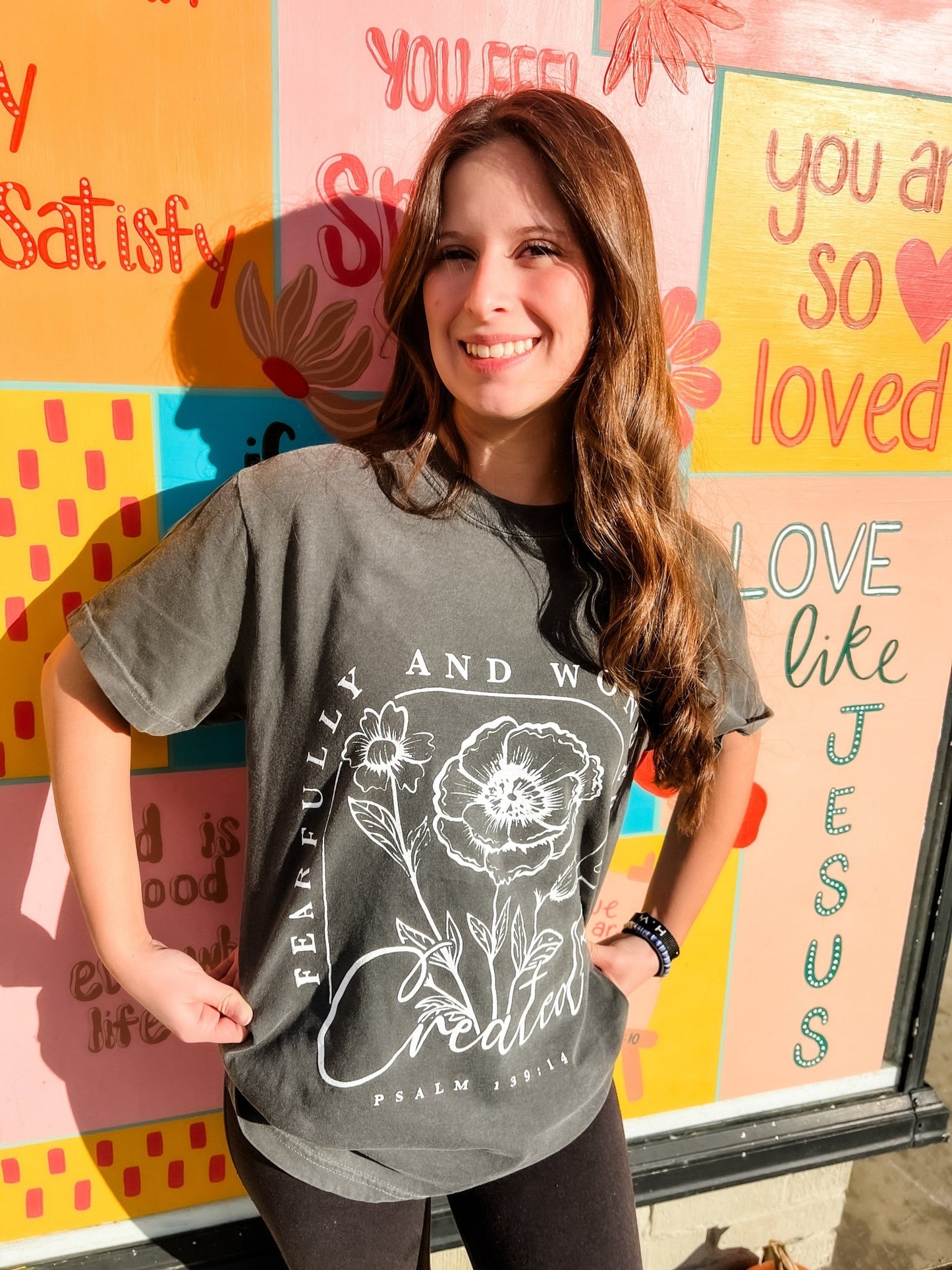 Loving God | Fearfully and Wonderfully Created Psalm 139 Graphic Tee - Loving God