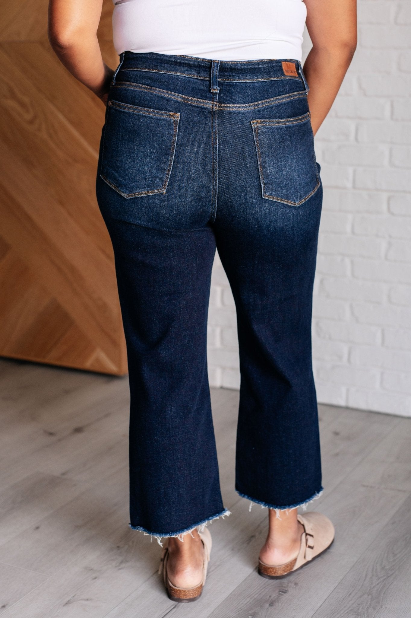 Madeline High Rise Cropped Wide Leg Jeans - Loving God