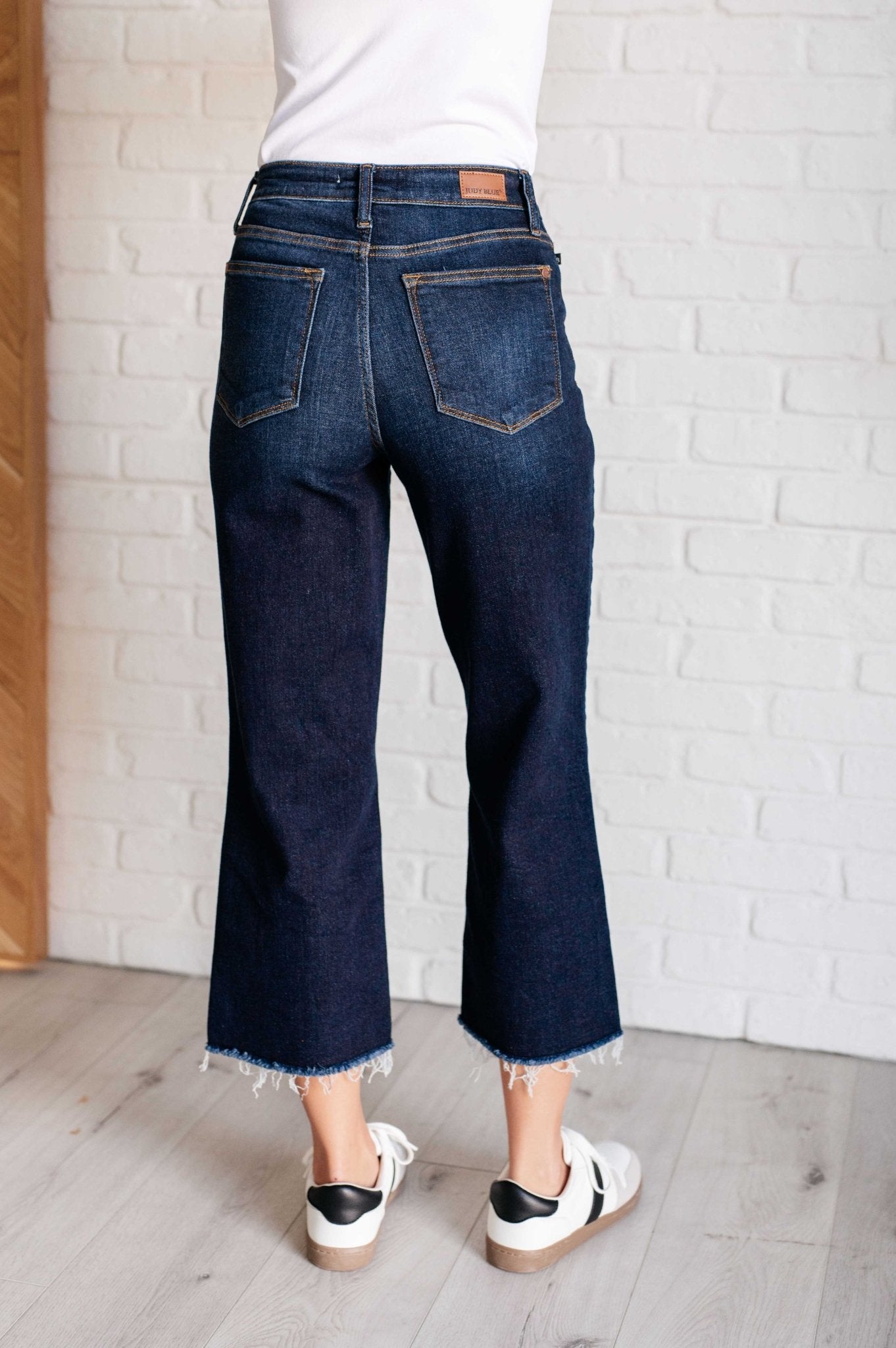 Madeline High Rise Cropped Wide Leg Jeans - Loving God