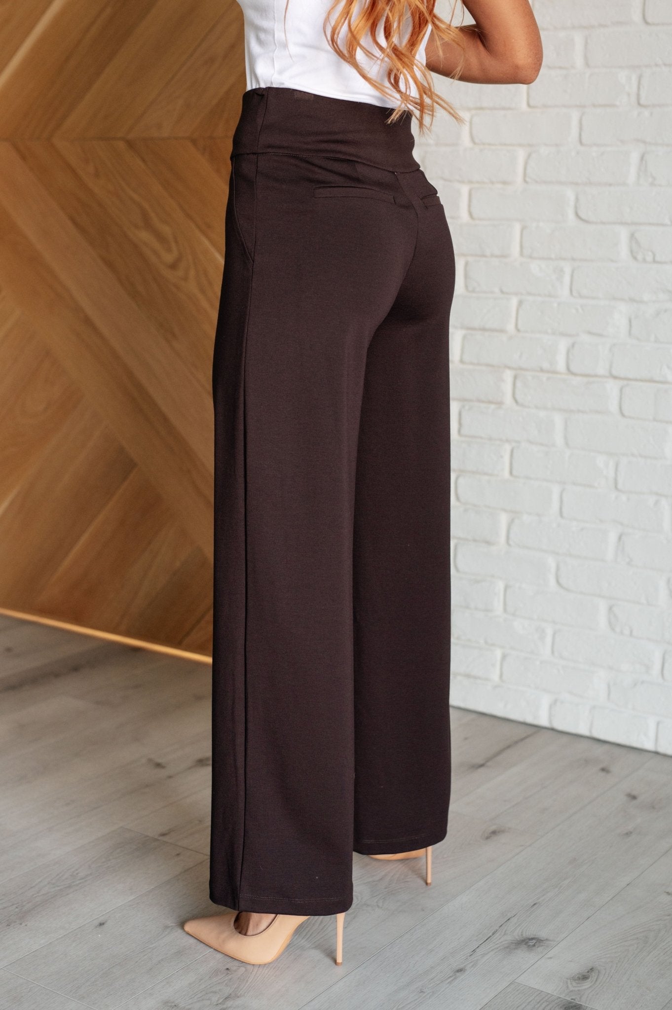 Magic Wide Leg Pants in Chocolate - Loving God