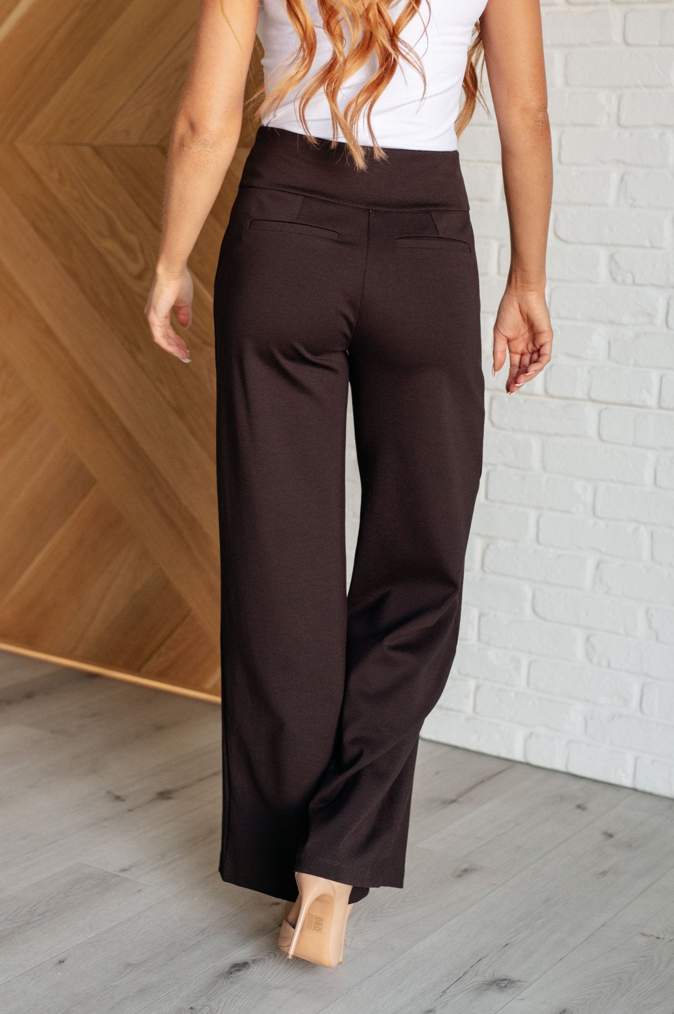 Magic Wide Leg Pants in Chocolate - Loving God