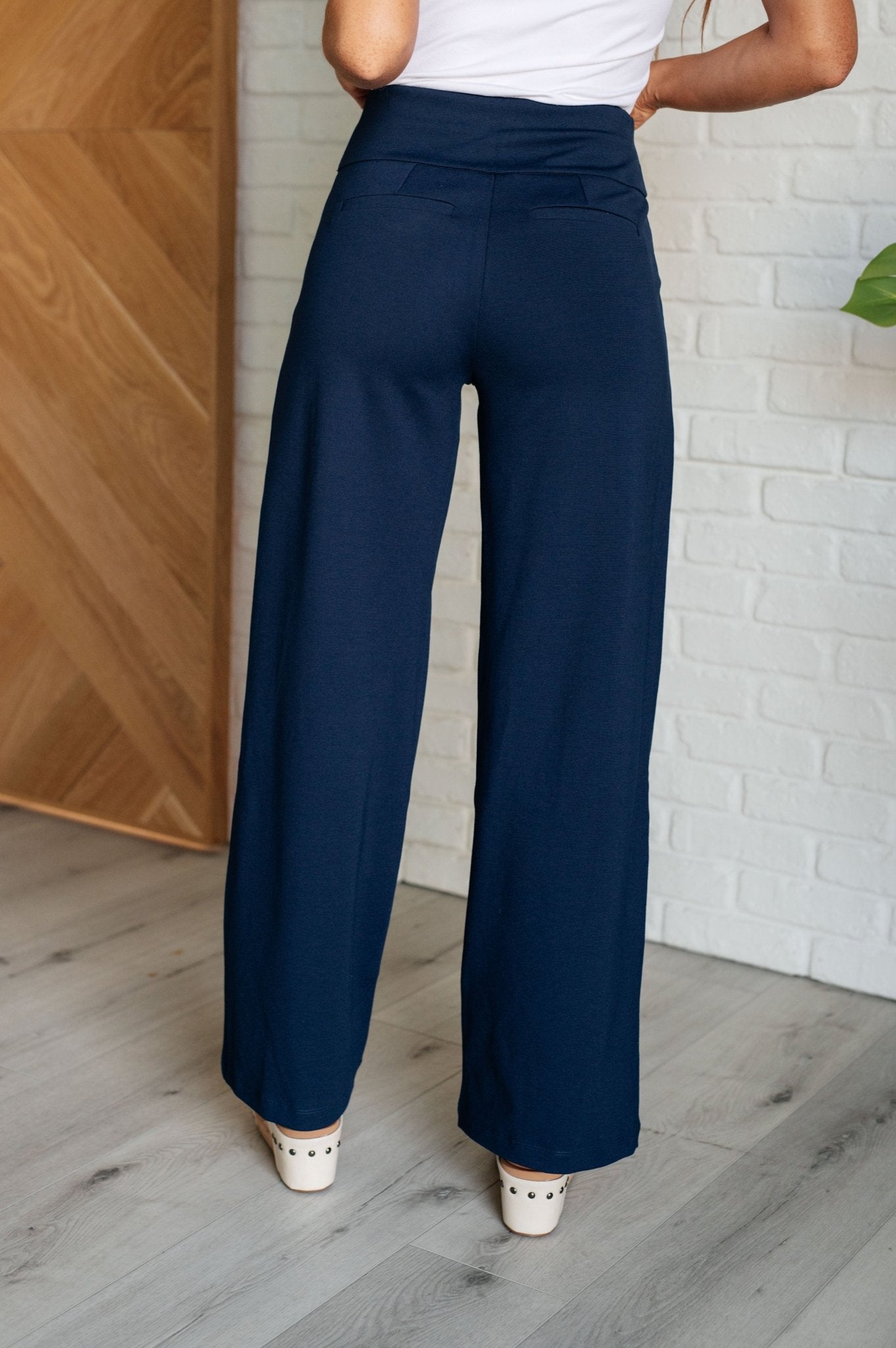 Magic Wide Leg Pants in Navy - Loving God