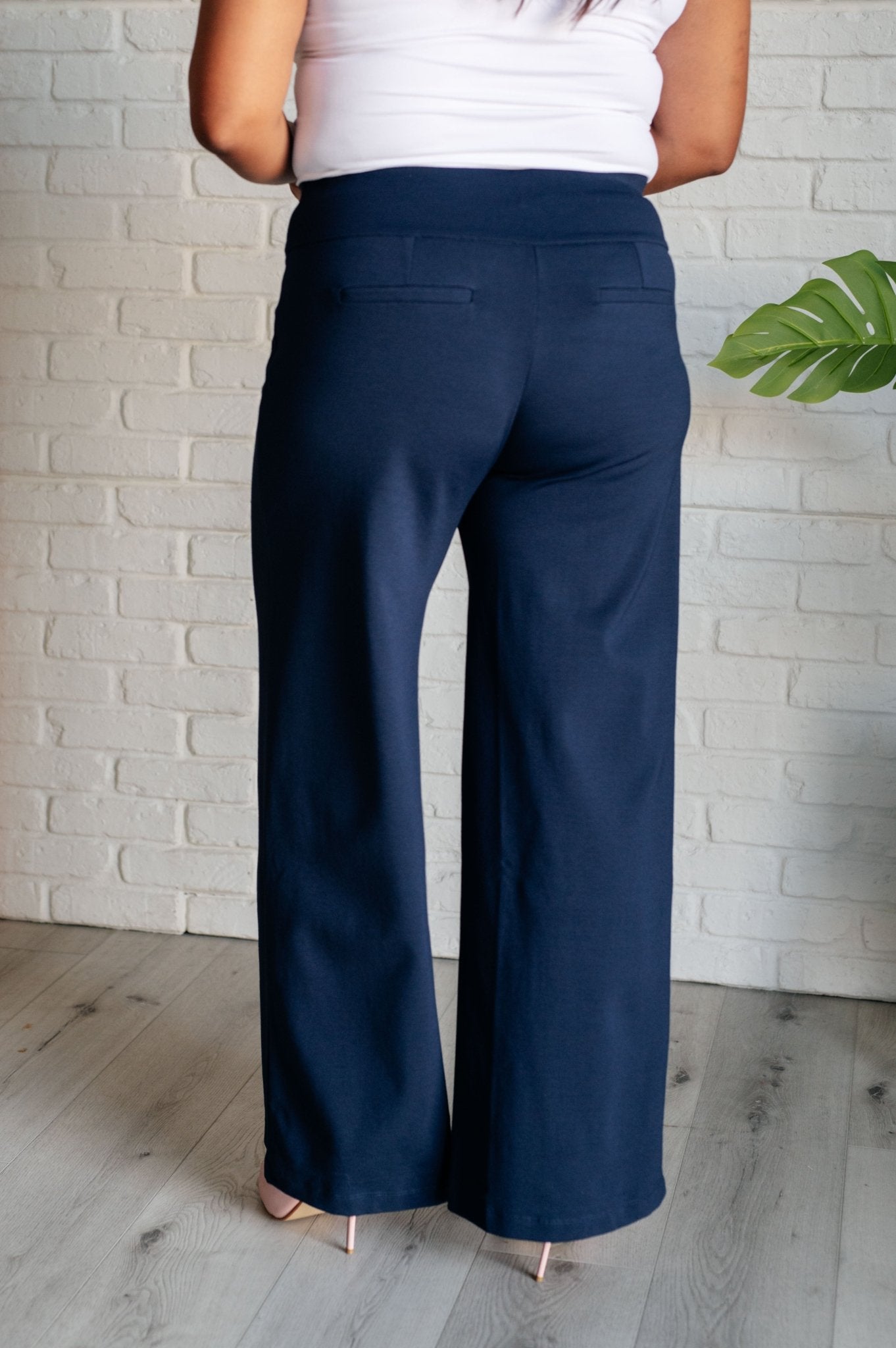 Magic Wide Leg Pants in Navy - Loving God