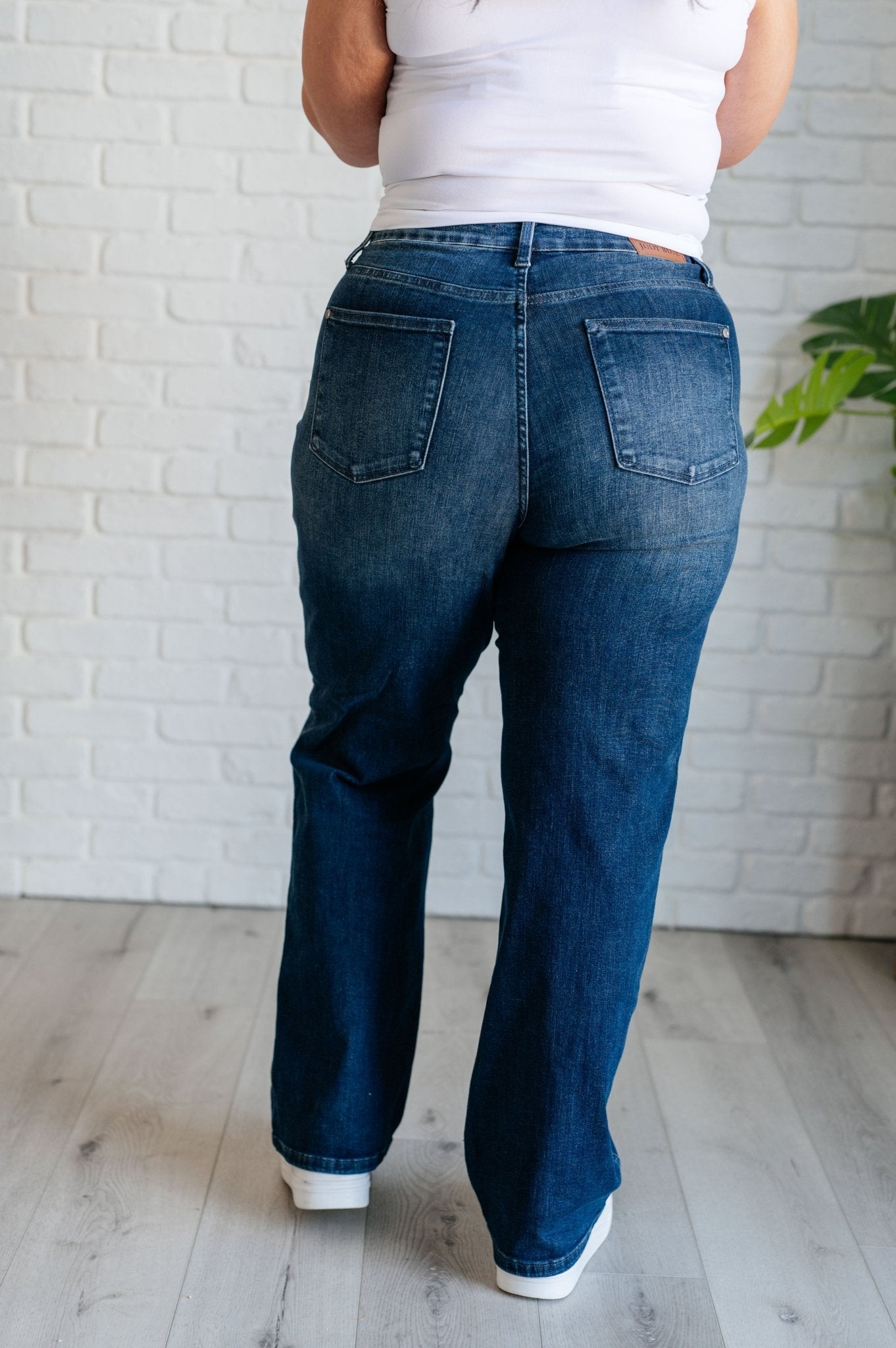 Muriel Mid Rise Control Top Classic Straight Jeans - Loving God
