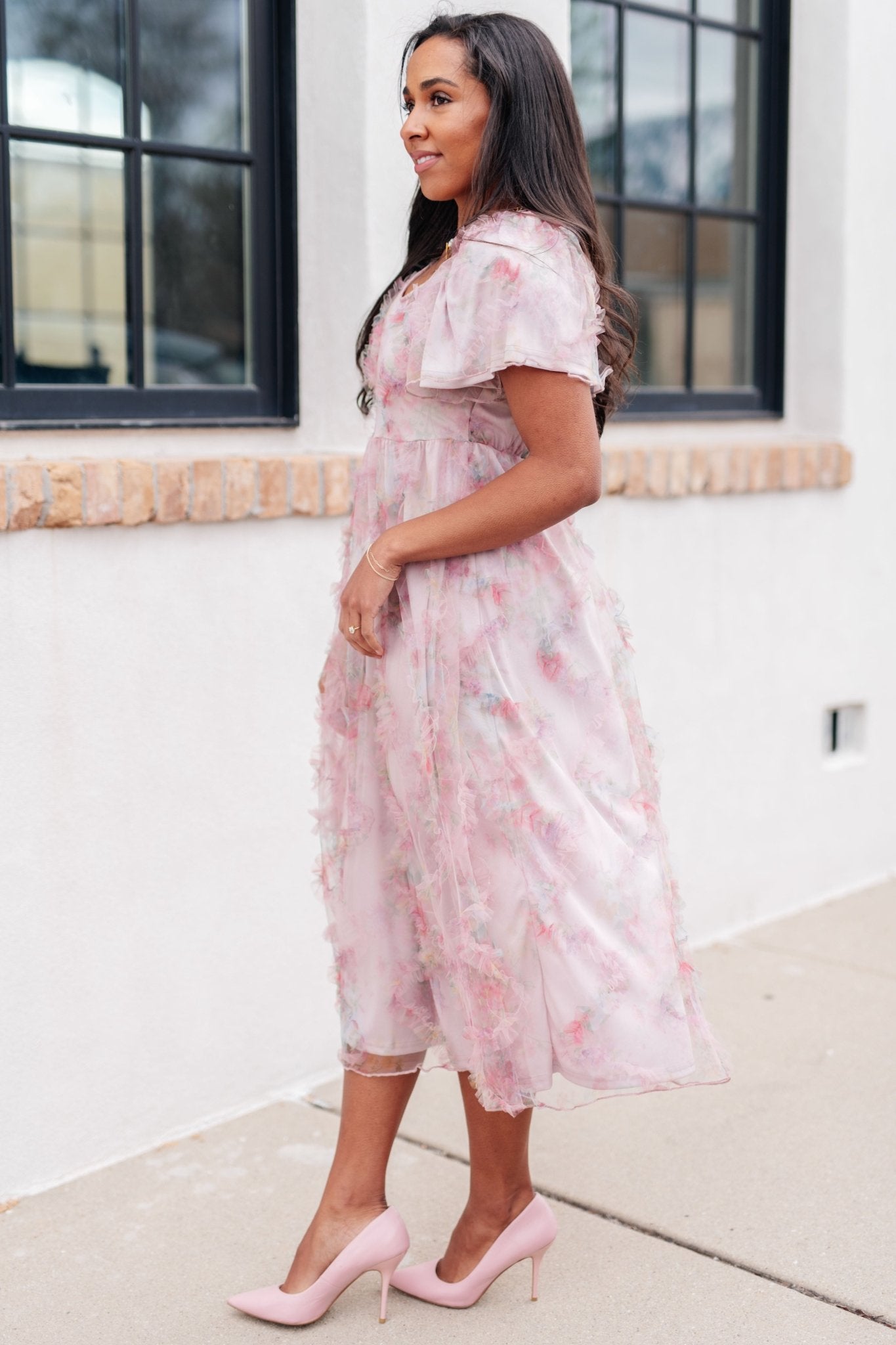My Little Songbird Fluttersleeve Dress - Loving God