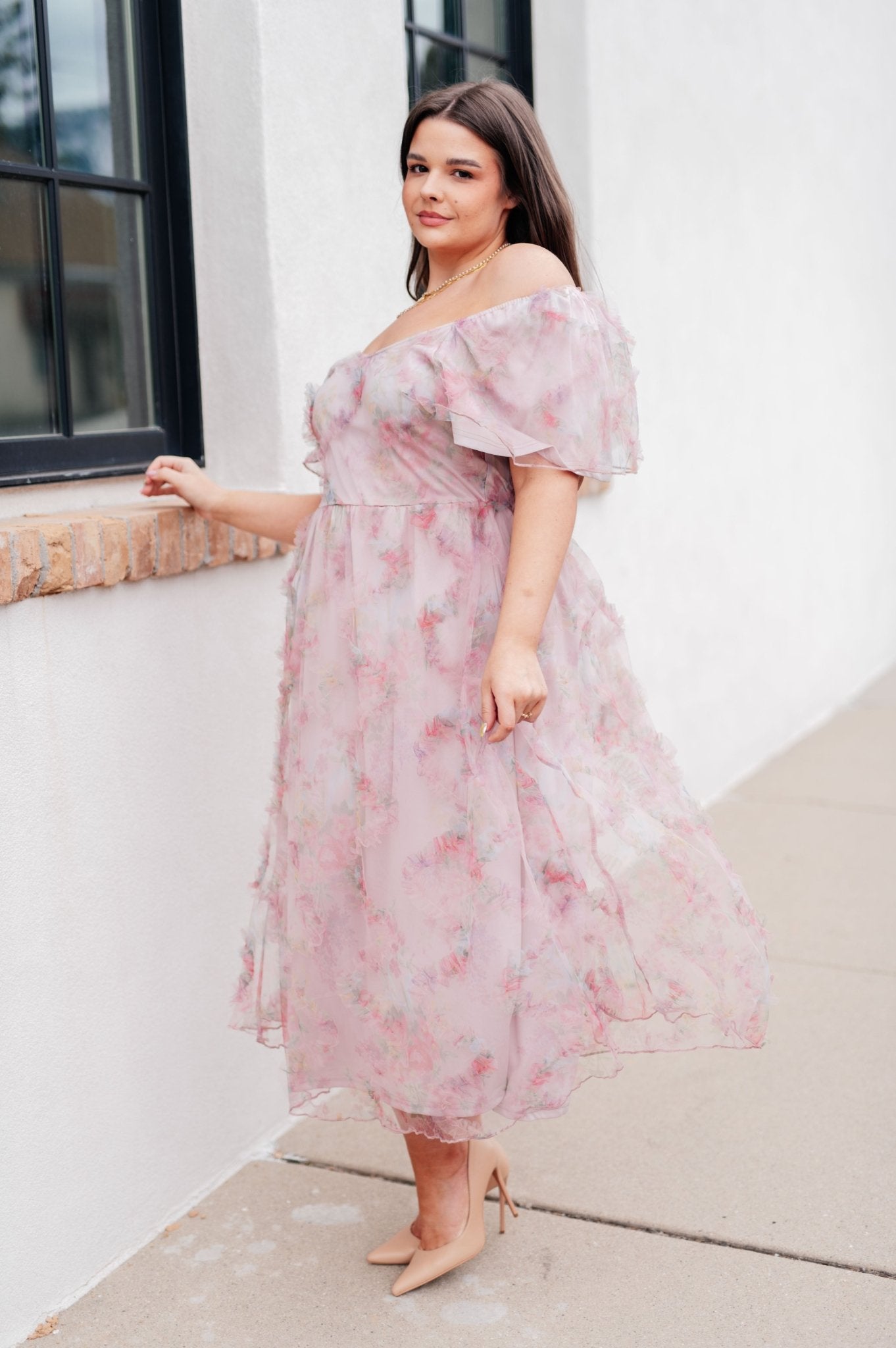 My Little Songbird Fluttersleeve Dress - Loving God
