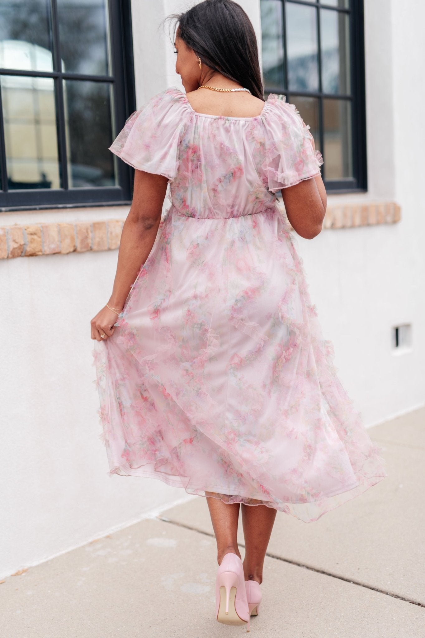 My Little Songbird Fluttersleeve Dress - Loving God
