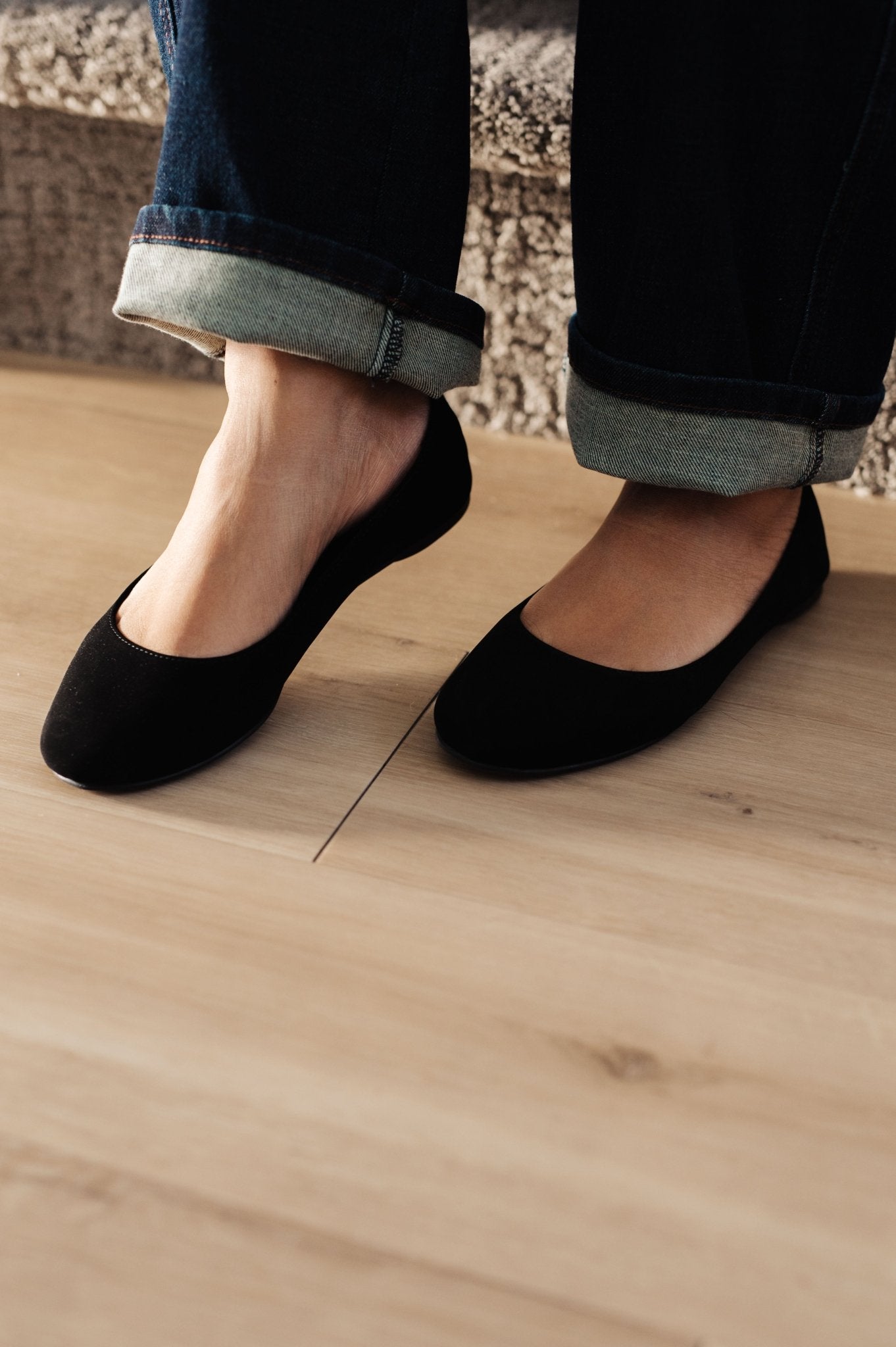 On Your Toes Ballet Flats in Black - Loving God