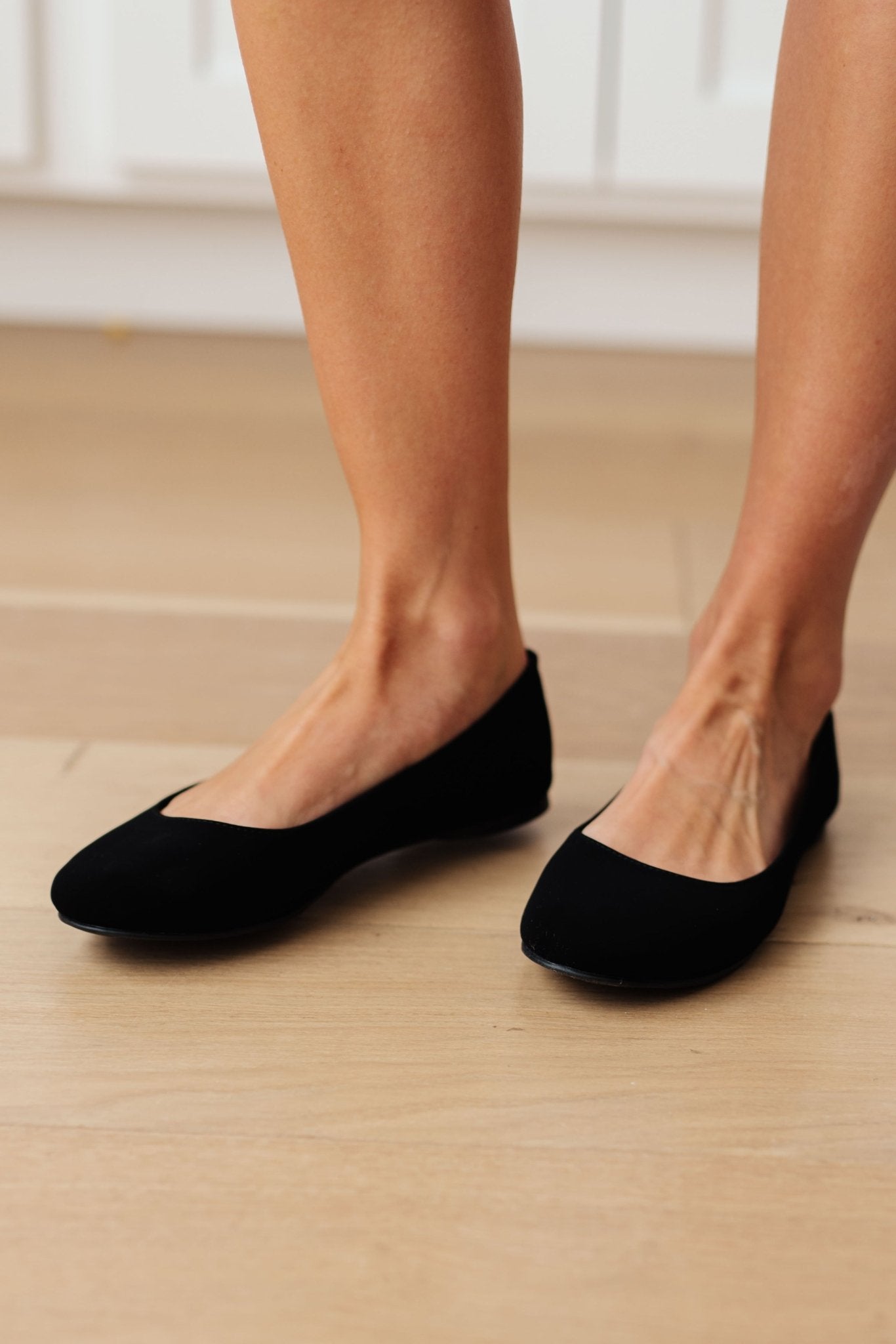 On Your Toes Ballet Flats in Black - Loving God