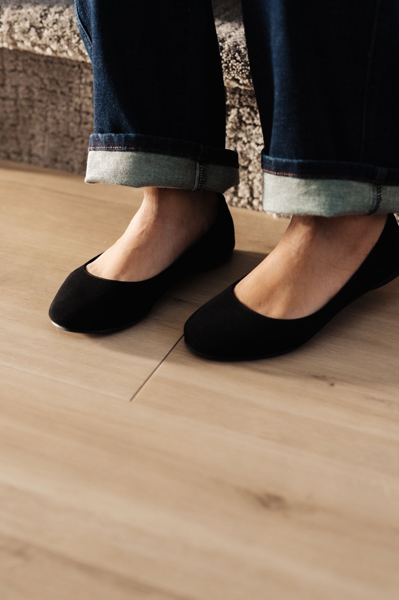 On Your Toes Ballet Flats in Black - Loving God