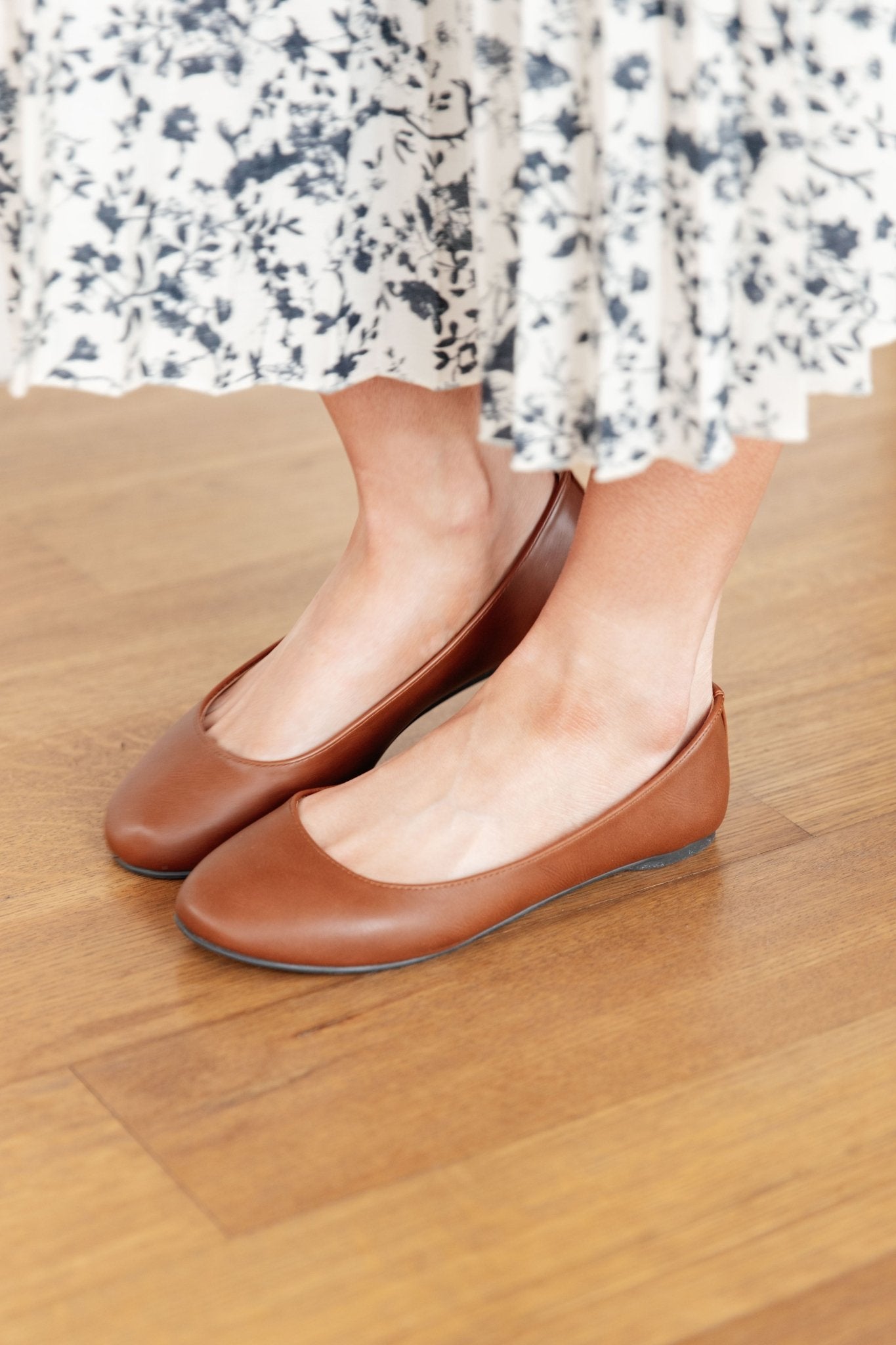 On Your Toes Ballet Flats in Camel - Loving God