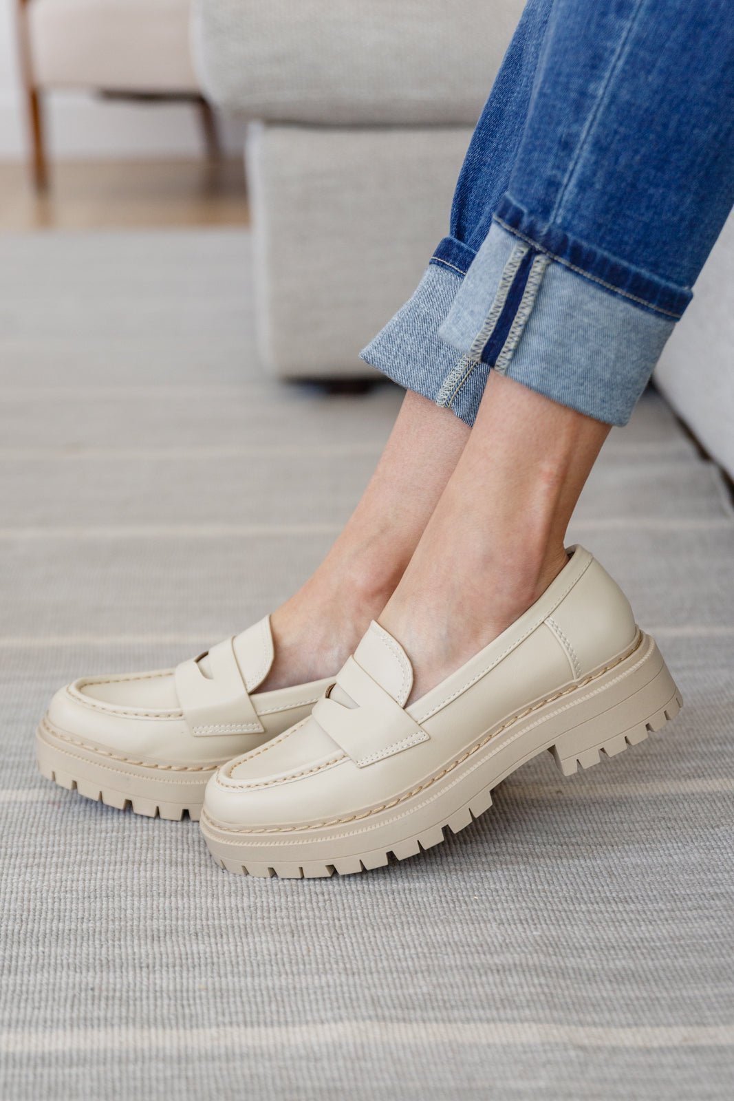 Penny For Your Thoughts Loafers in Bone - Loving God