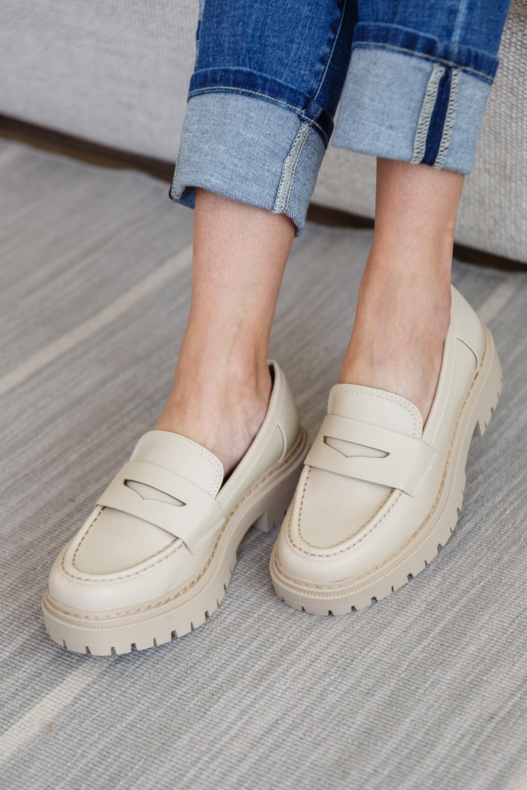 Penny For Your Thoughts Loafers in Bone - Loving God