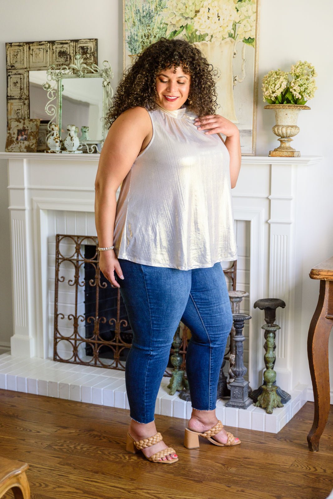 Photo Opt Sleeveless Blouse - Loving God