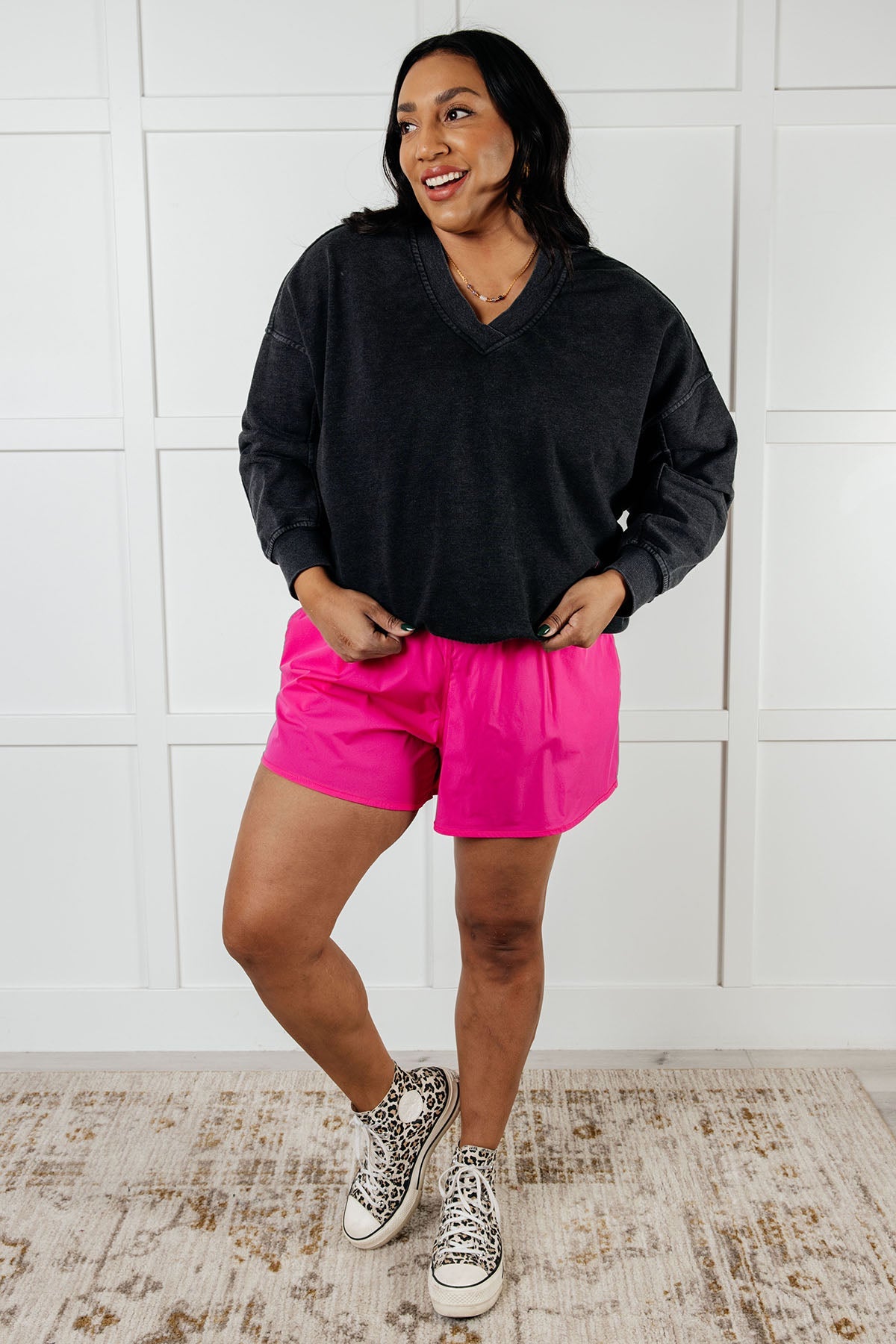 Raising Heart Rate Cutout Runsie In Sonic Pink - Loving God