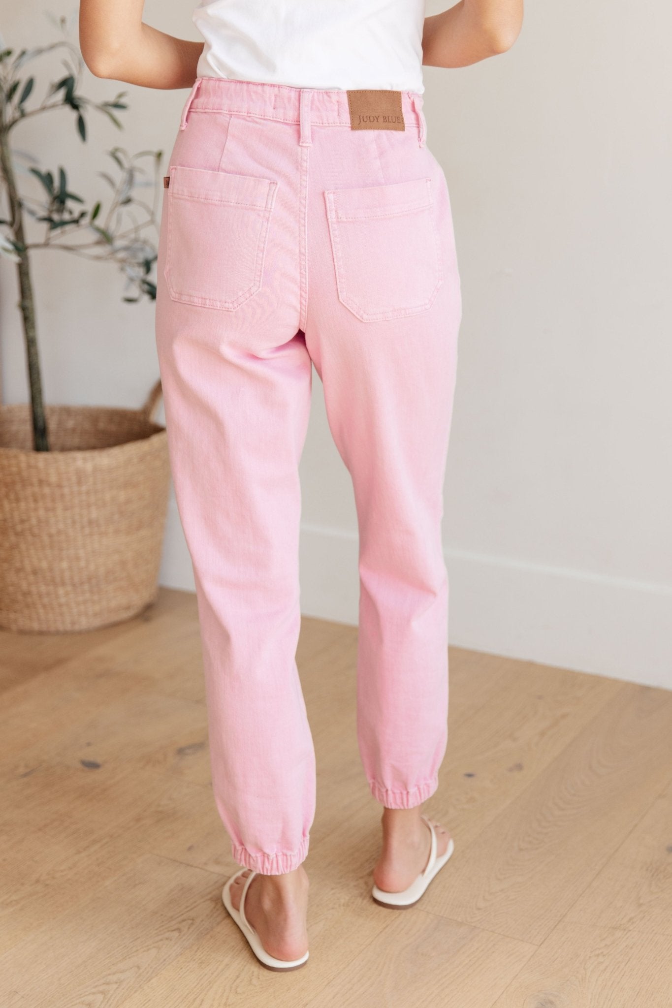 Regina High Rise Garment Dyed Denim Jogger - Loving God