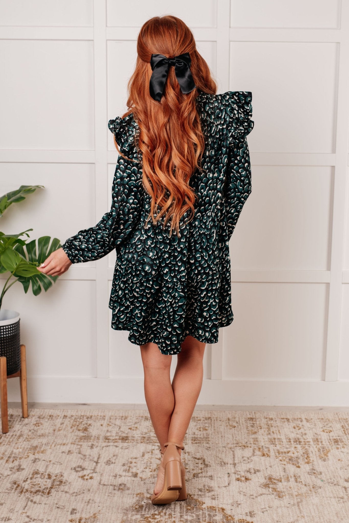 Right As Rain Ruffle Detail Dress - Loving God