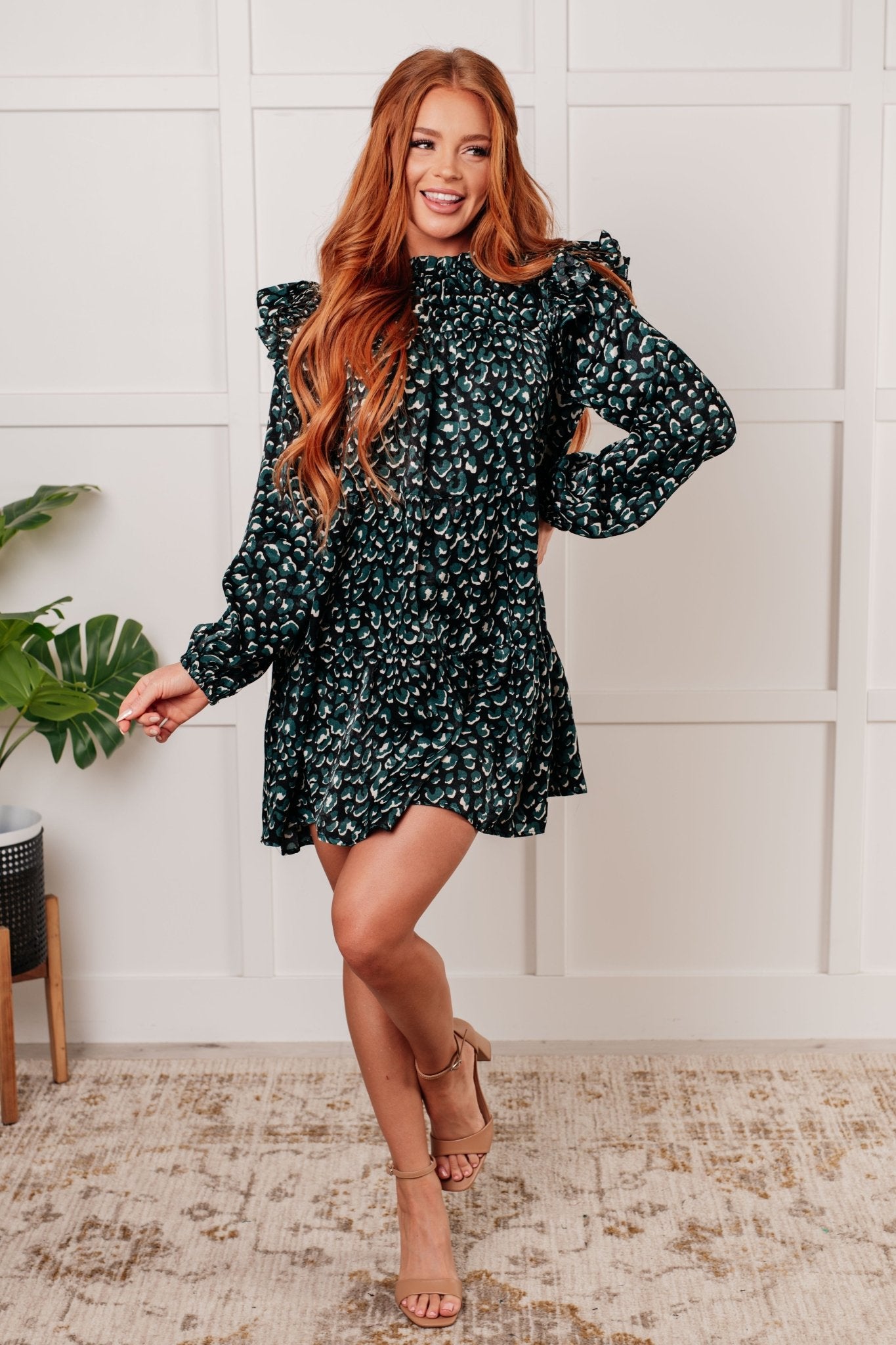 Right As Rain Ruffle Detail Dress - Loving God
