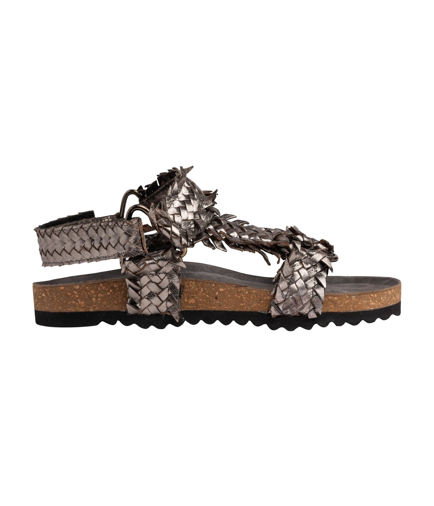 River Dance Woven Sandal in Pewter - Loving God