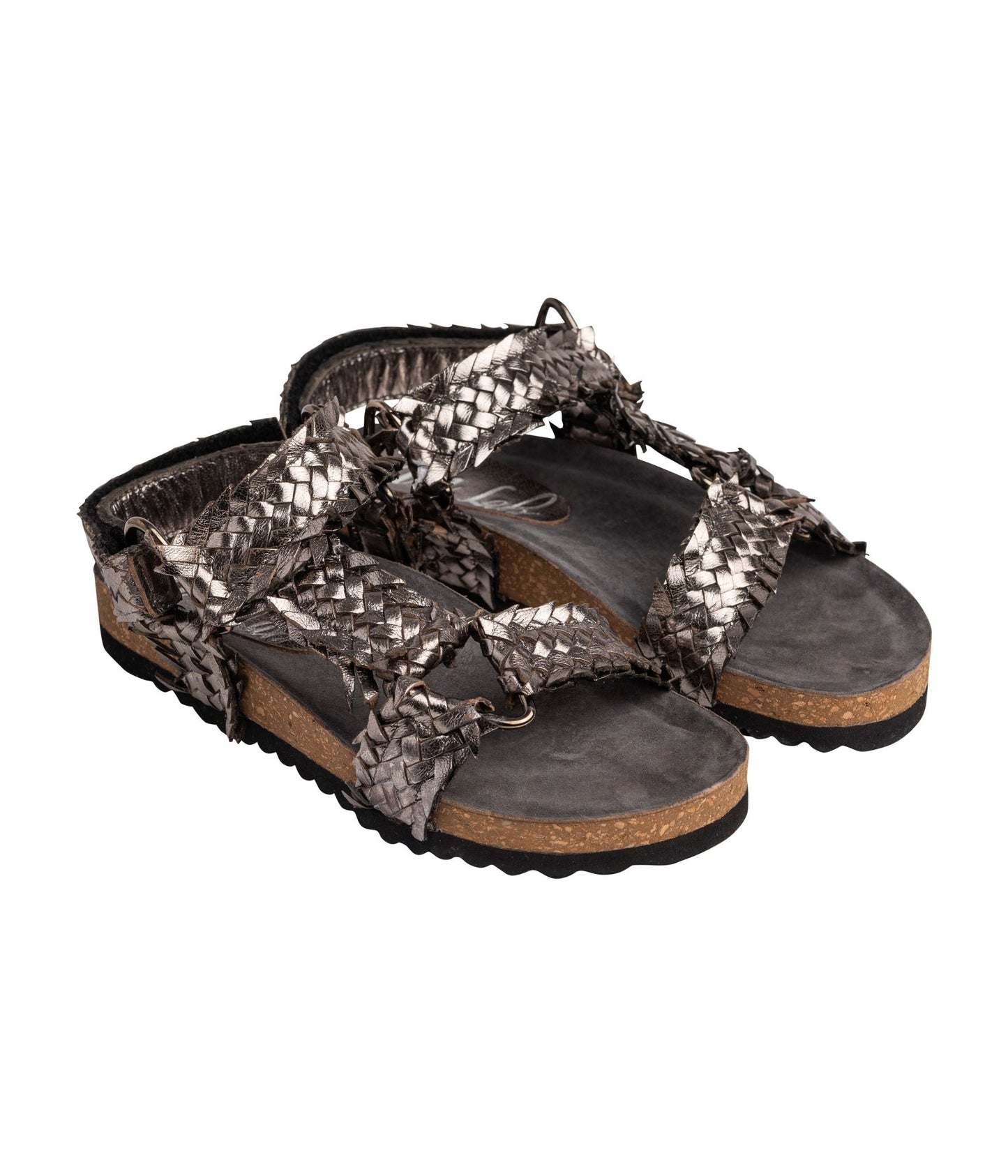 River Dance Woven Sandal in Pewter - Loving God