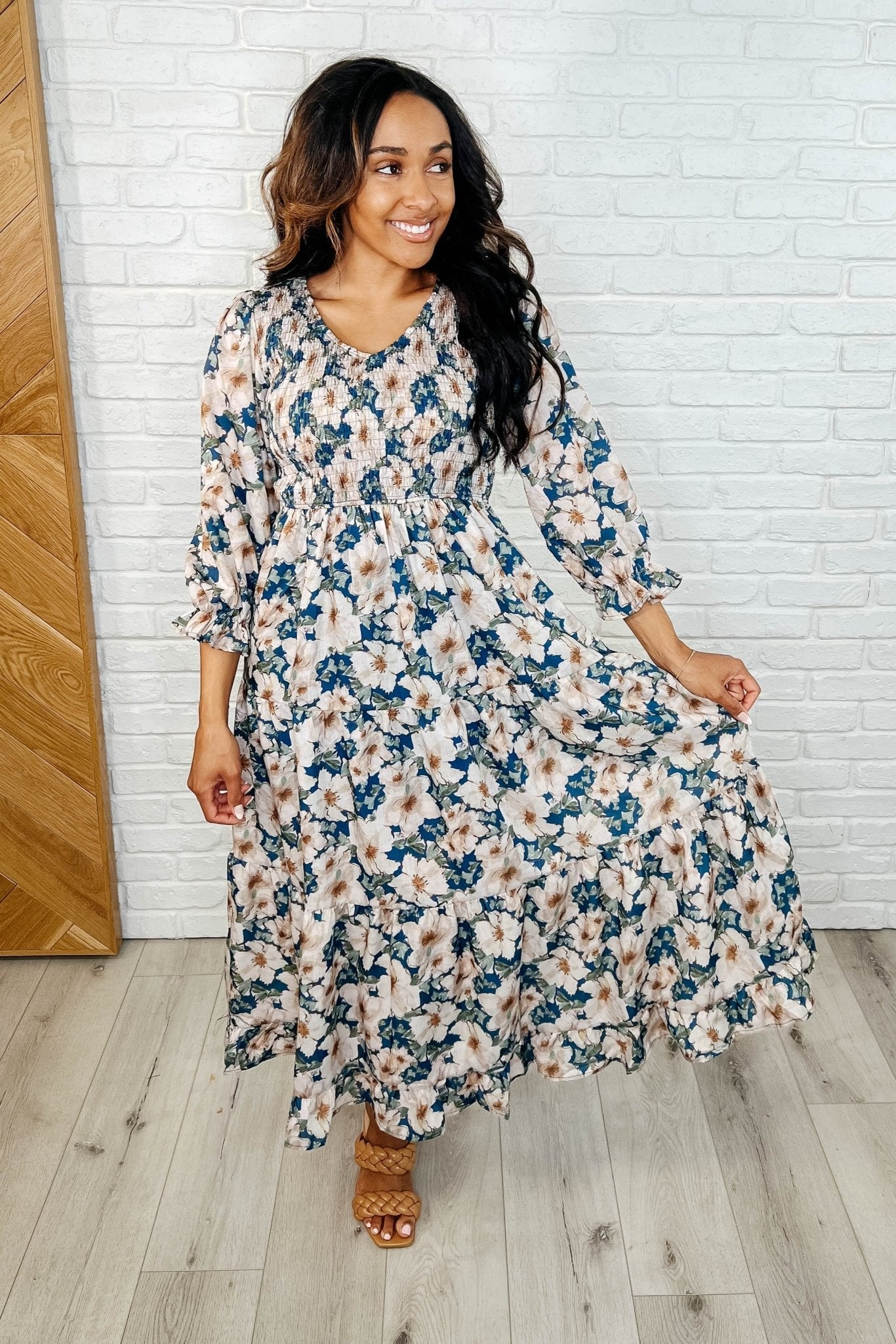 Ruffles and Romance V - Neck Dress - Loving God