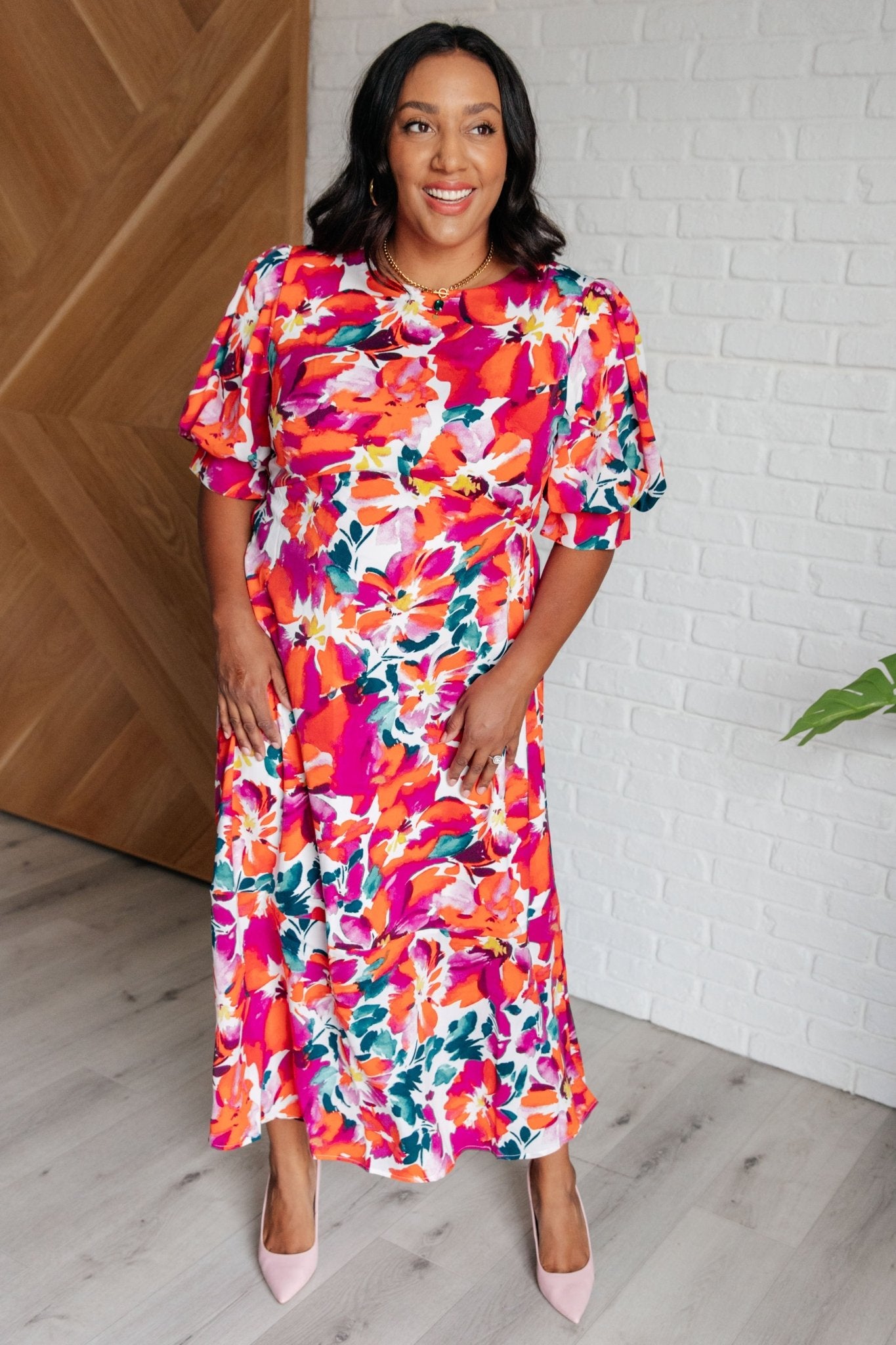 Stroll in the Park Floral Dress - Loving God
