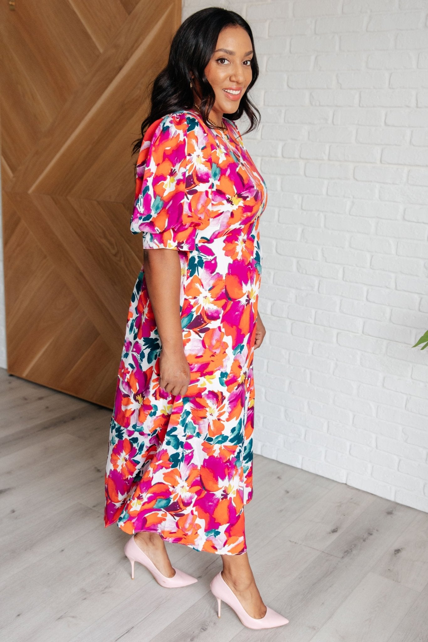 Stroll in the Park Floral Dress - Loving God