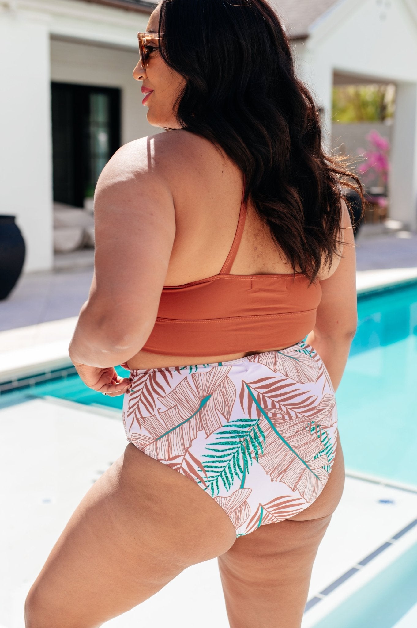 Tahiti Tropical Print Swim Bottoms - Loving God