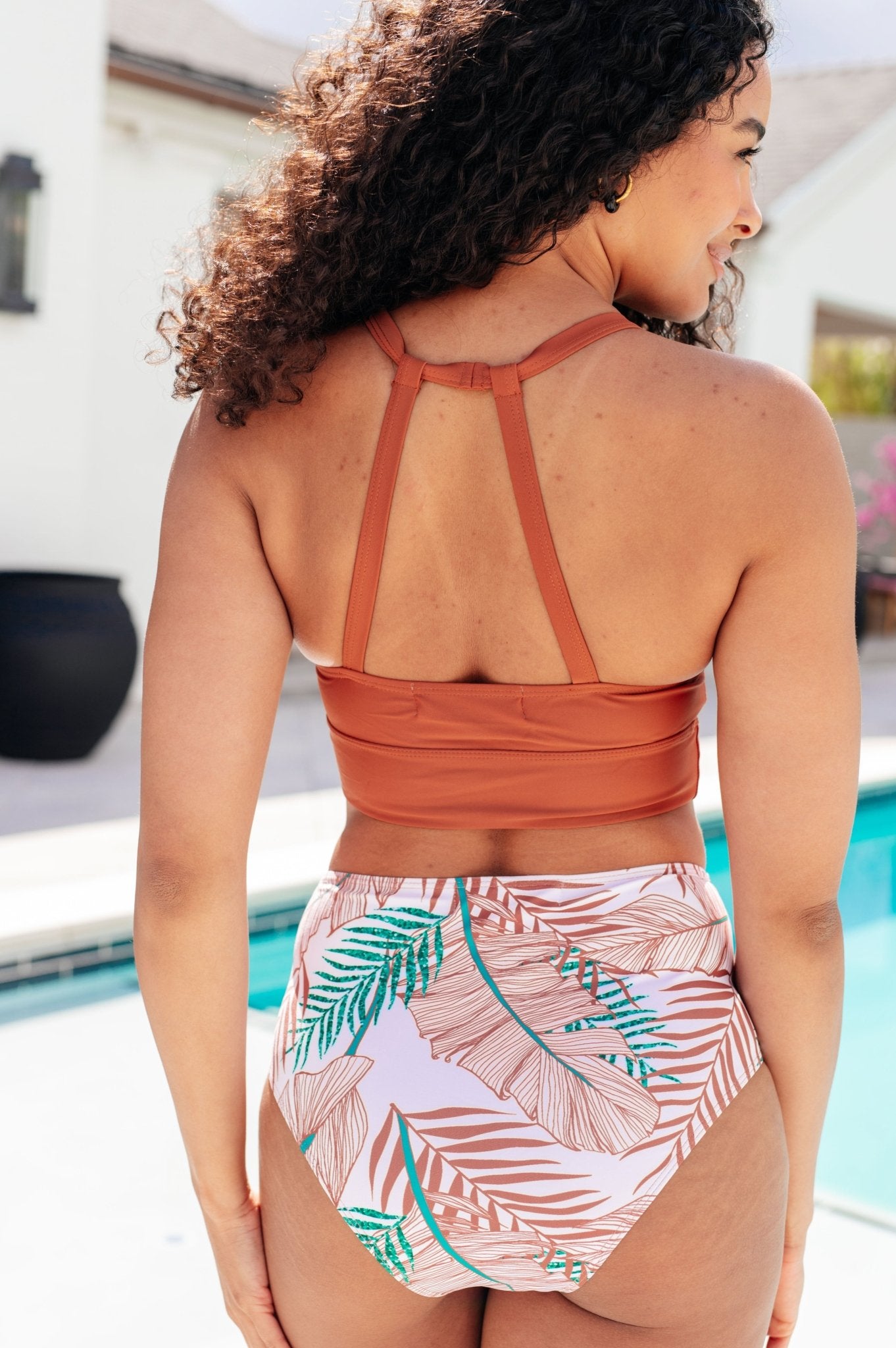 Tahiti Tropical Print Swim Bottoms - Loving God