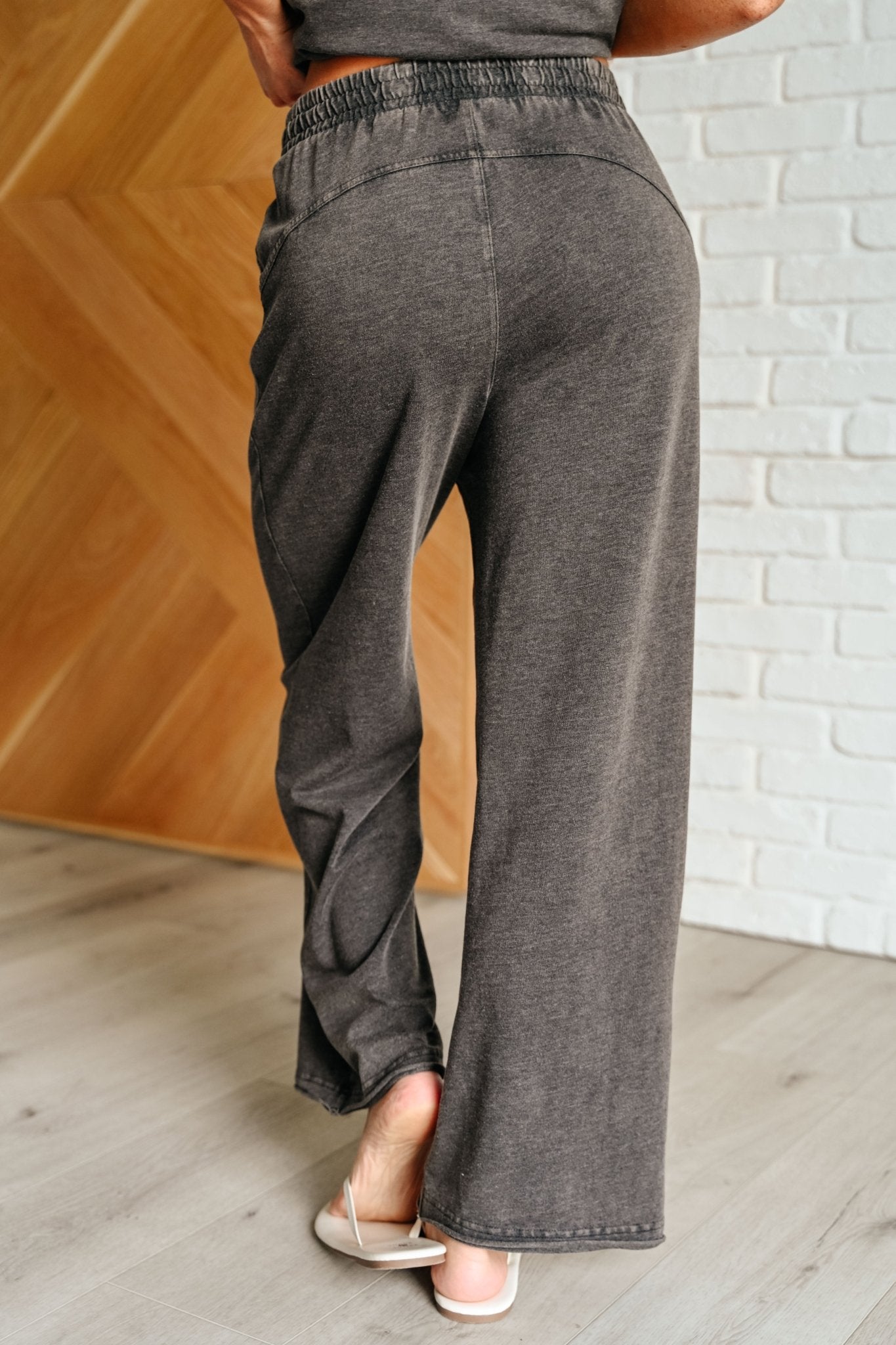 Taking It Easy Tank and Pants Set in Black - Loving God