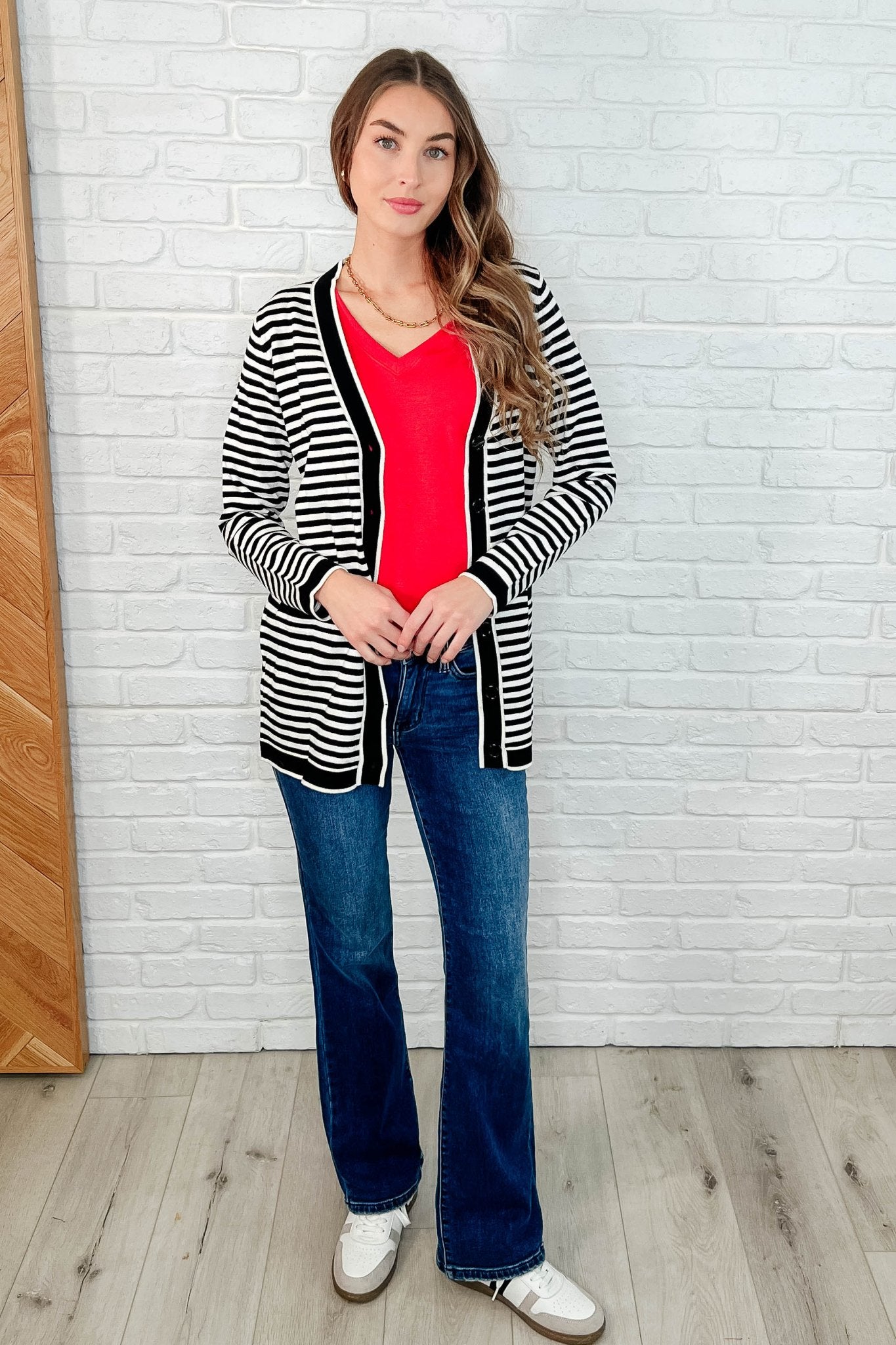 The Every Outfit Basic V - Neck Top in Ruby - Loving God