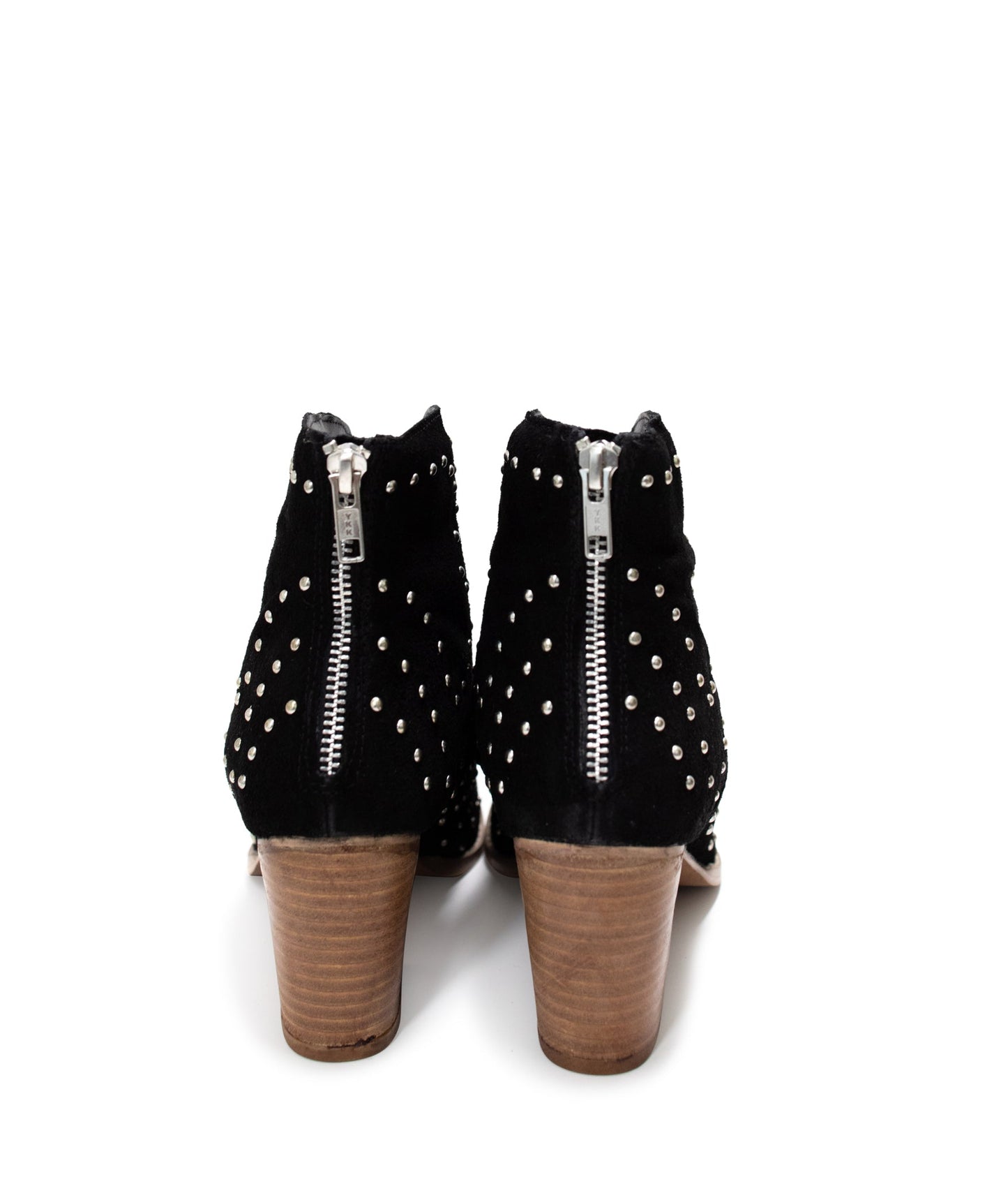 Twilight Studded Heeled Ankle Boot in Black - Loving God