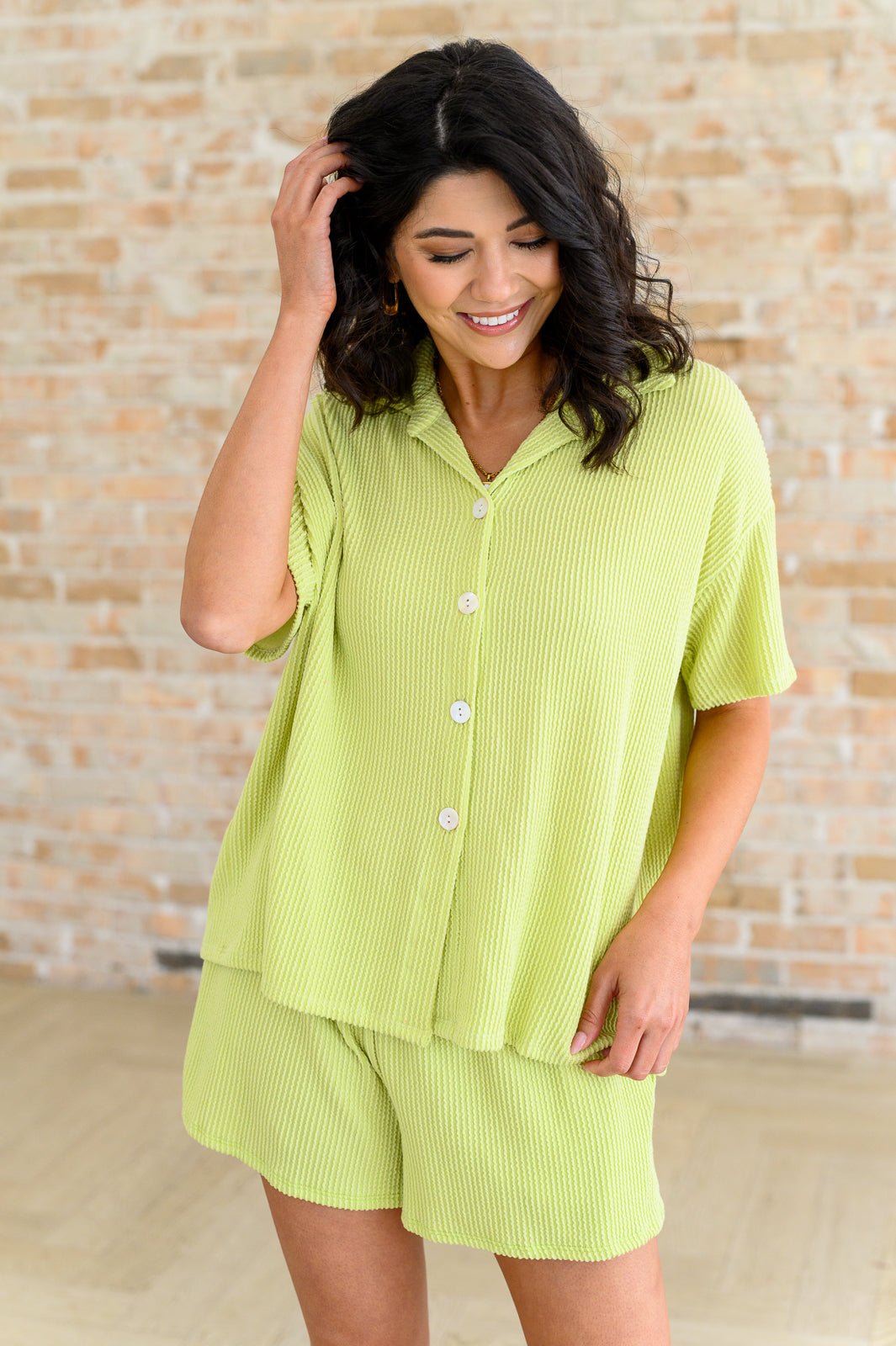 Two's Company Ribbed Button Down - Loving God