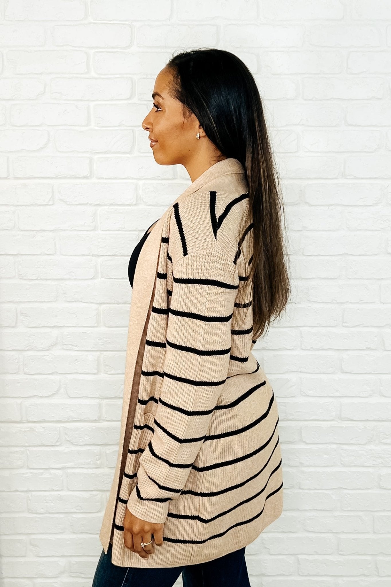 Under Wraps Striped Cardigan - Loving God
