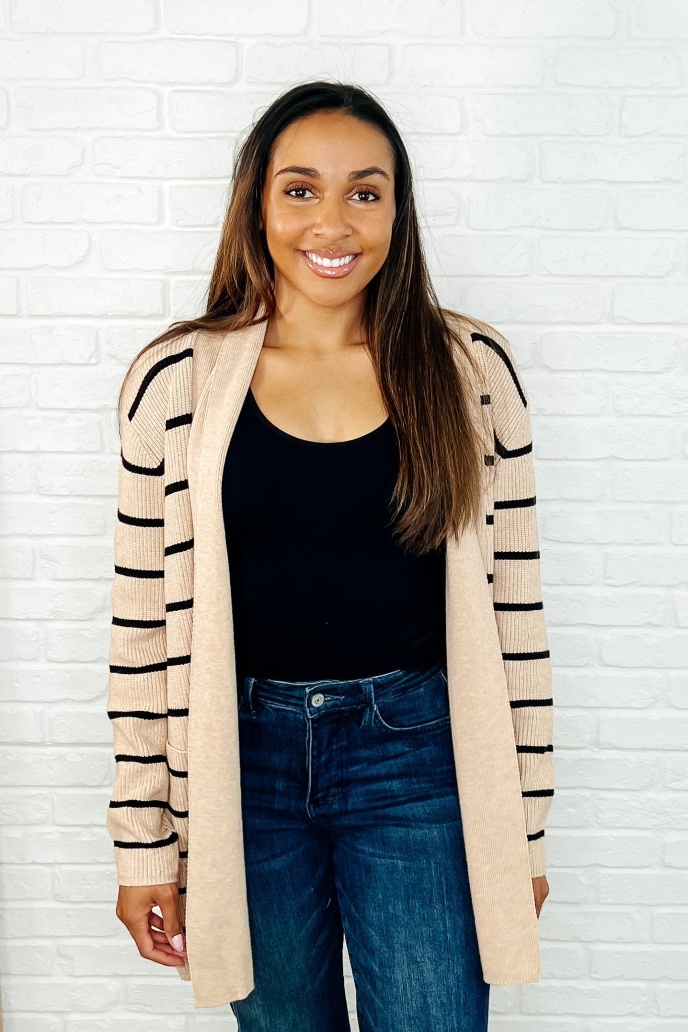 Under Wraps Striped Cardigan - Loving God