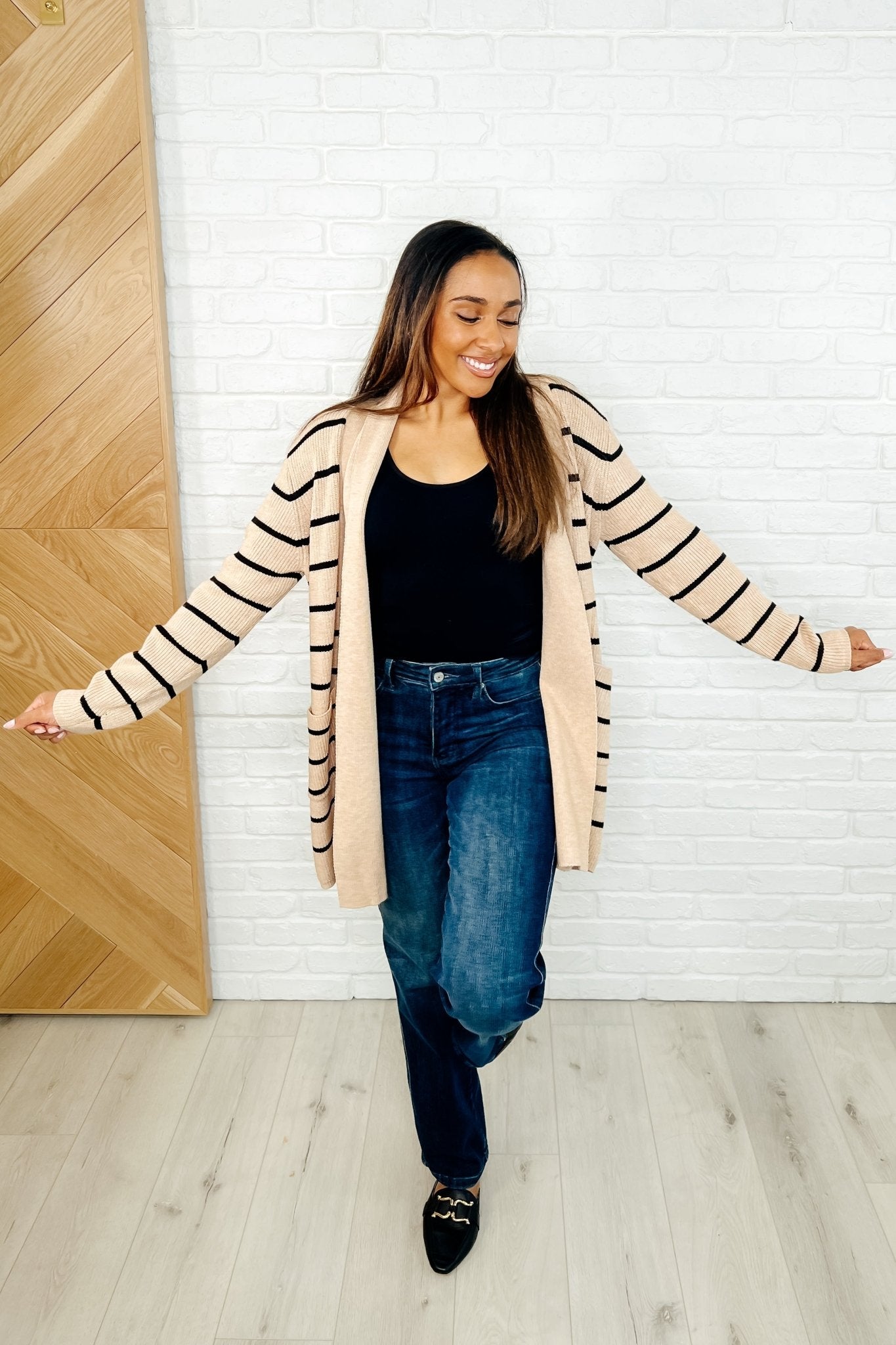 Under Wraps Striped Cardigan - Loving God