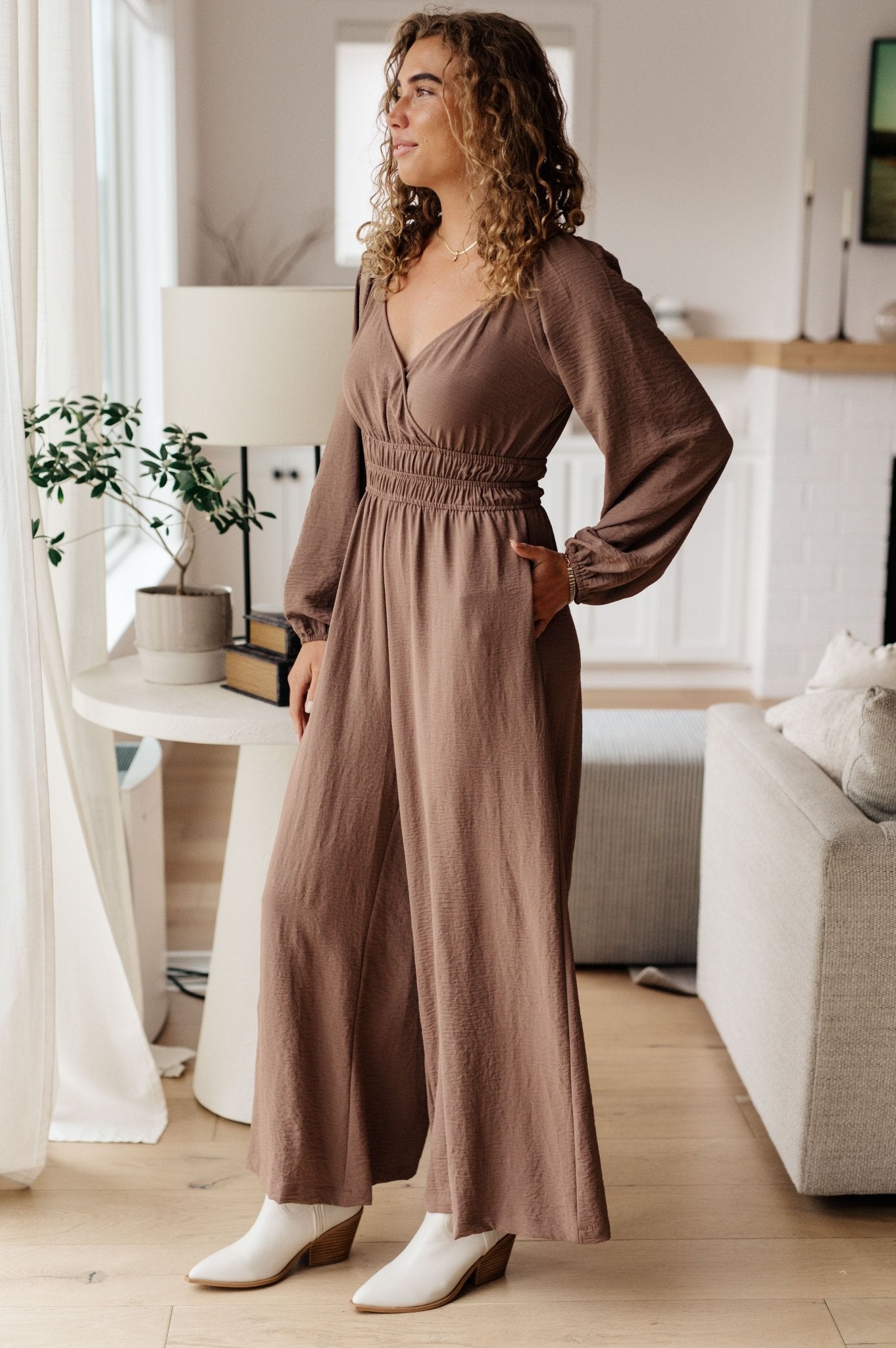 Wandering Vista Wide Leg Jumpsuit - Loving God