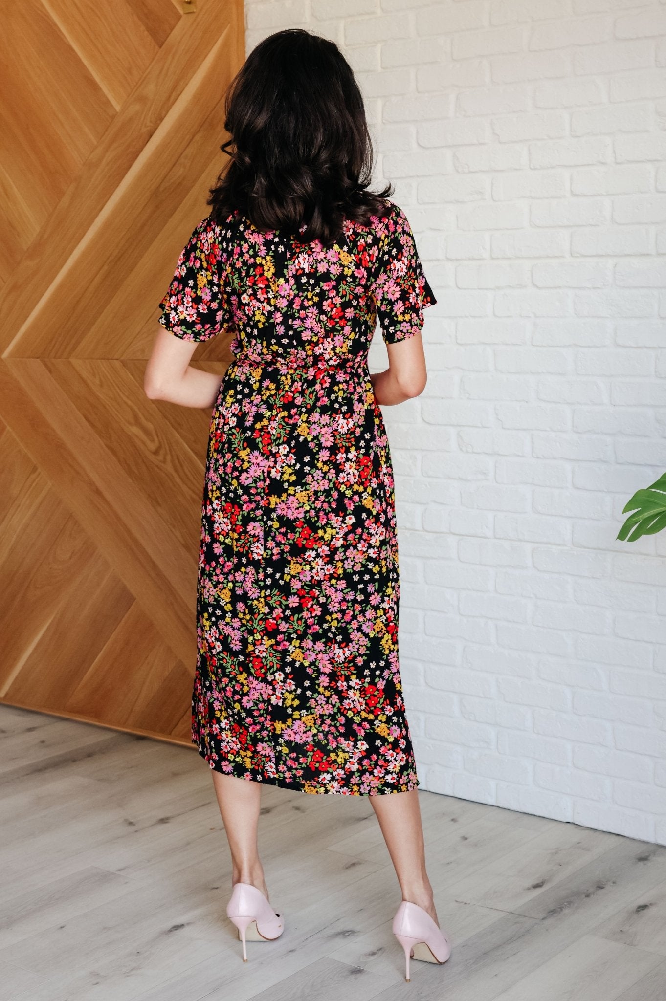 Wildflower and Barley V - Neck Button Up Dress - Loving God