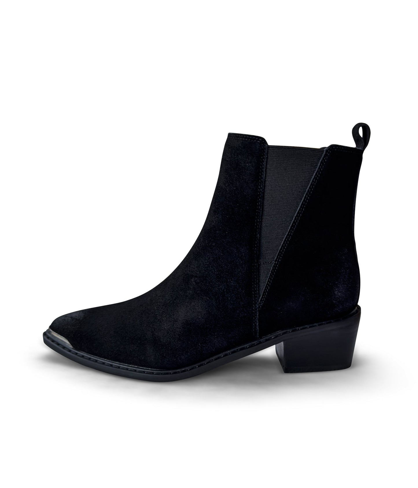 Wylie Suede Ankle Boot in Black - Loving God