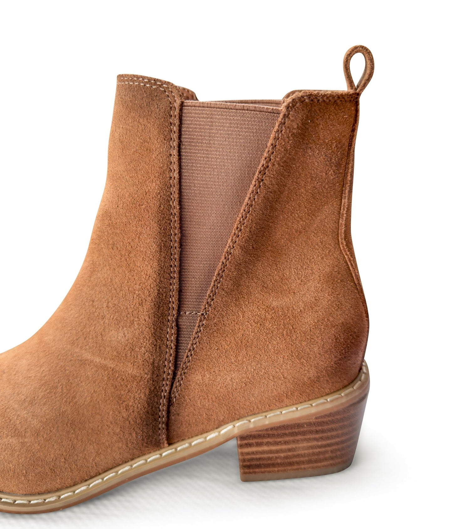 Wylie Suede Ankle Boot in Tan - Loving God