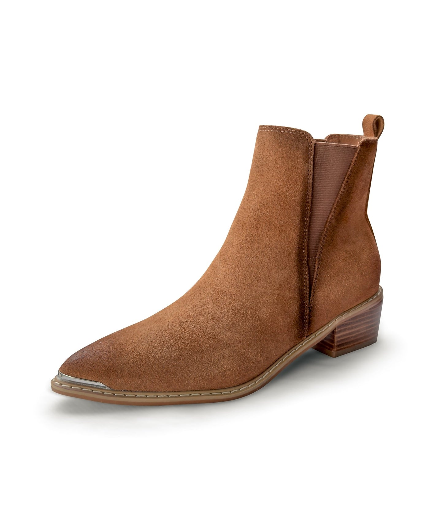 Wylie Suede Ankle Boot in Tan - Loving God