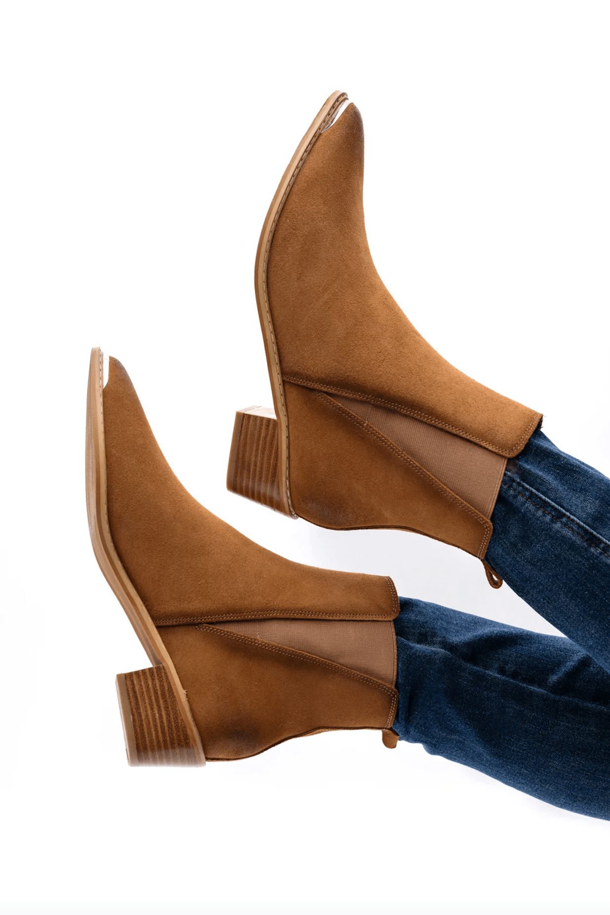 Wylie Suede Ankle Boot in Tan - Loving God