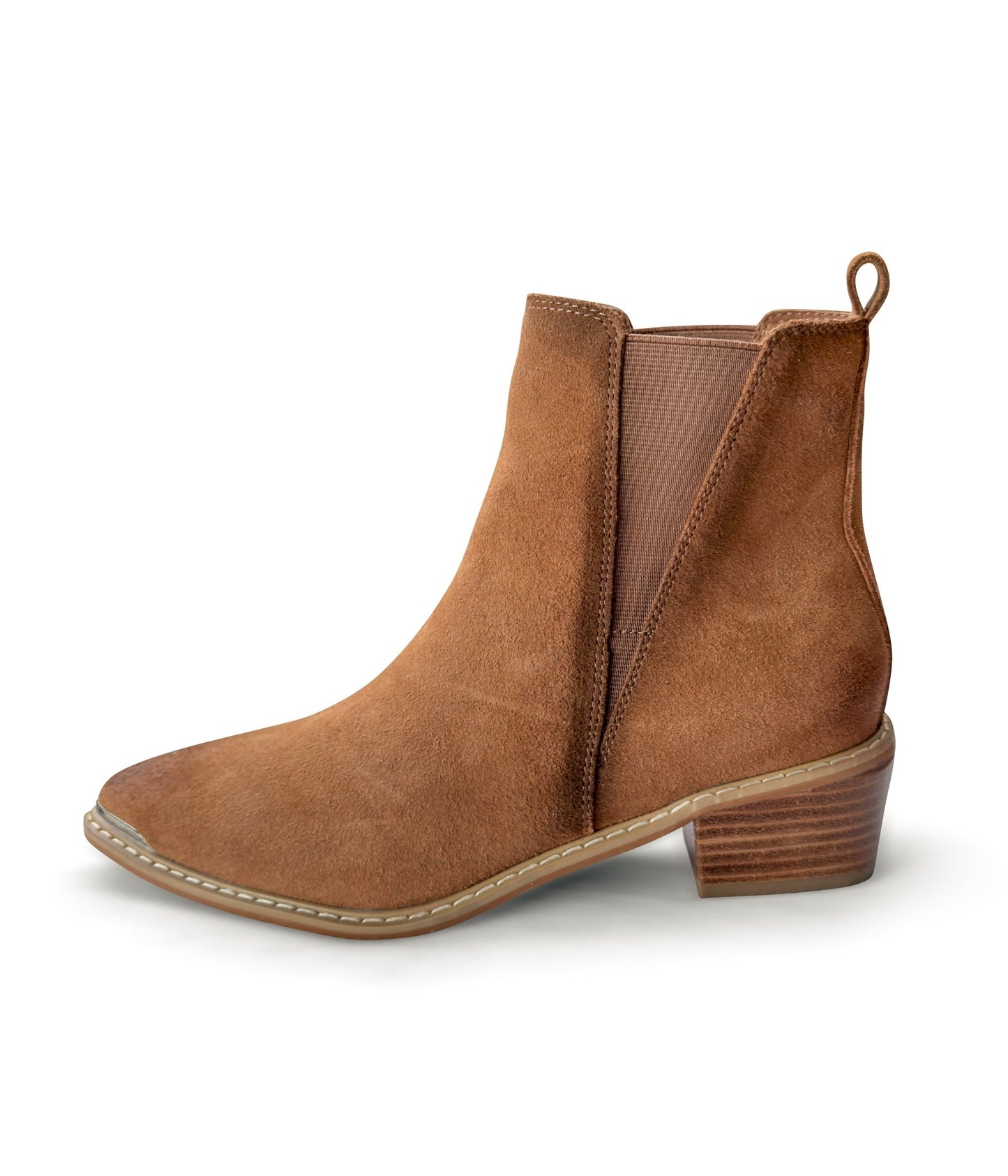 Wylie Suede Ankle Boot in Tan - Loving God