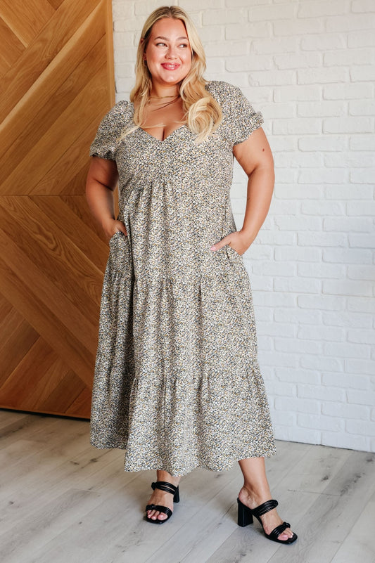 A Moment of Love Balloon Sleeve Dress - Loving God